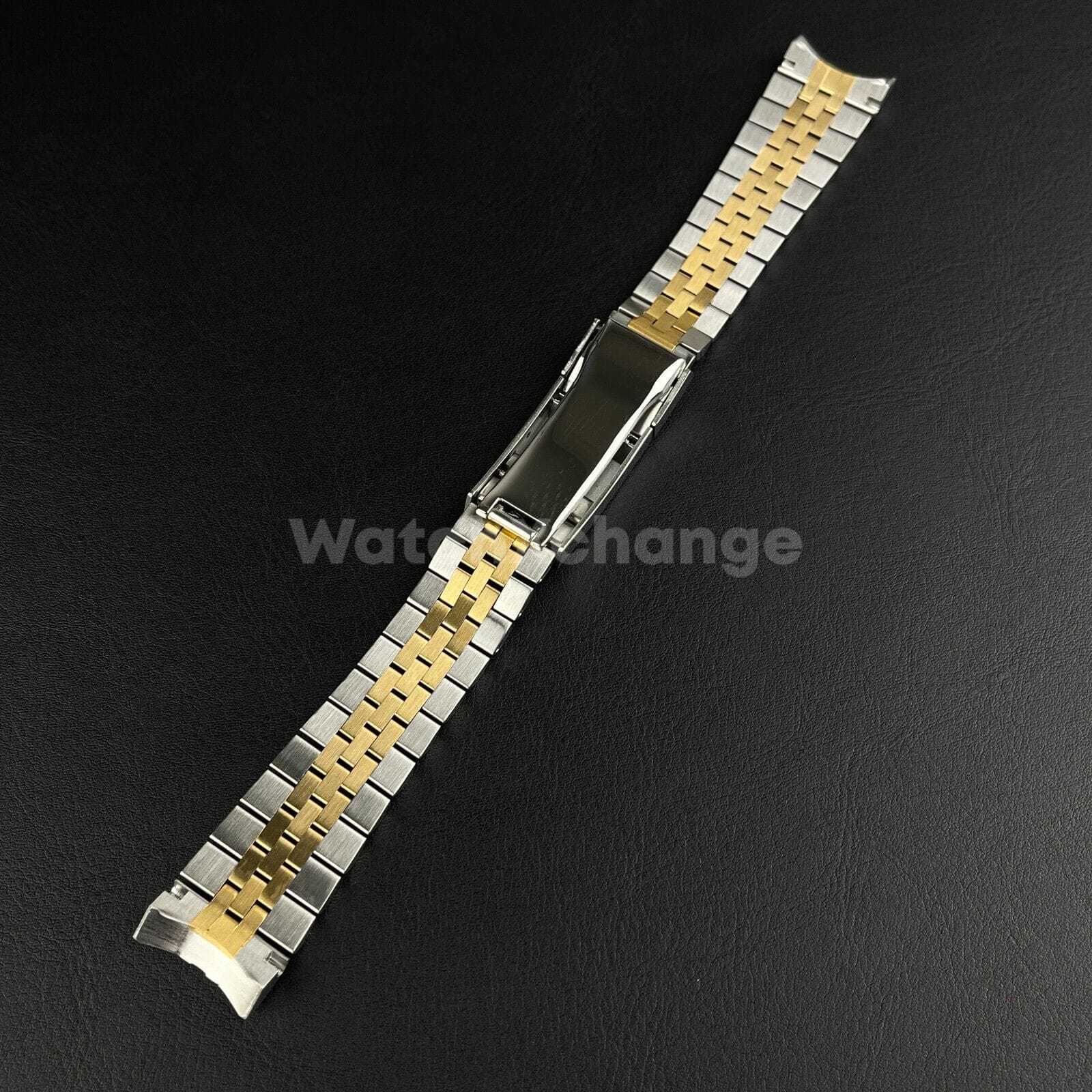 Rolex 20 mm Silver & Gold Jubilee Strap Watchband Bracelet Oyster Deployment Clasp For Rolex