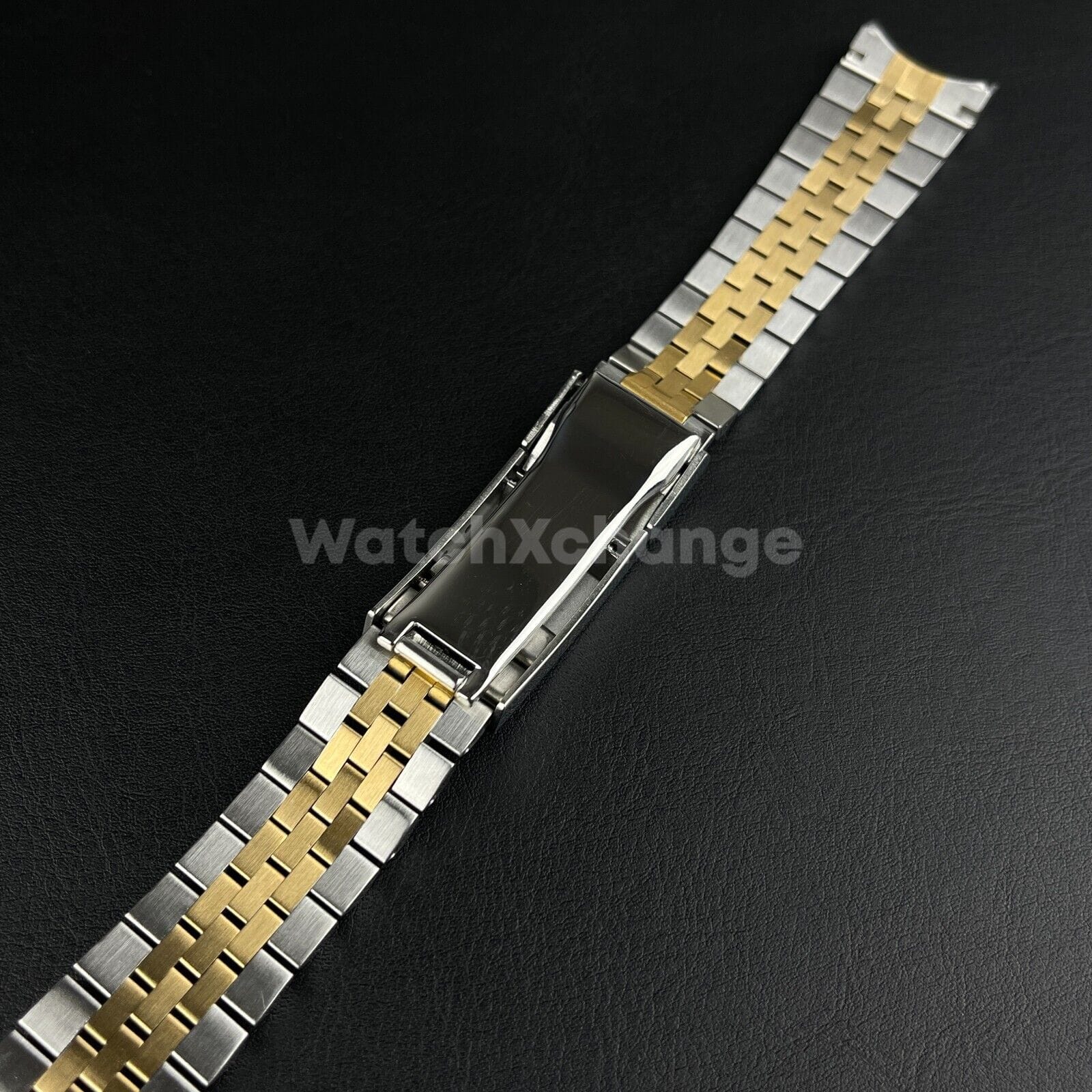 Rolex 20 mm Silver & Gold Jubilee Strap Watchband Bracelet Oyster Deployment Clasp For Rolex