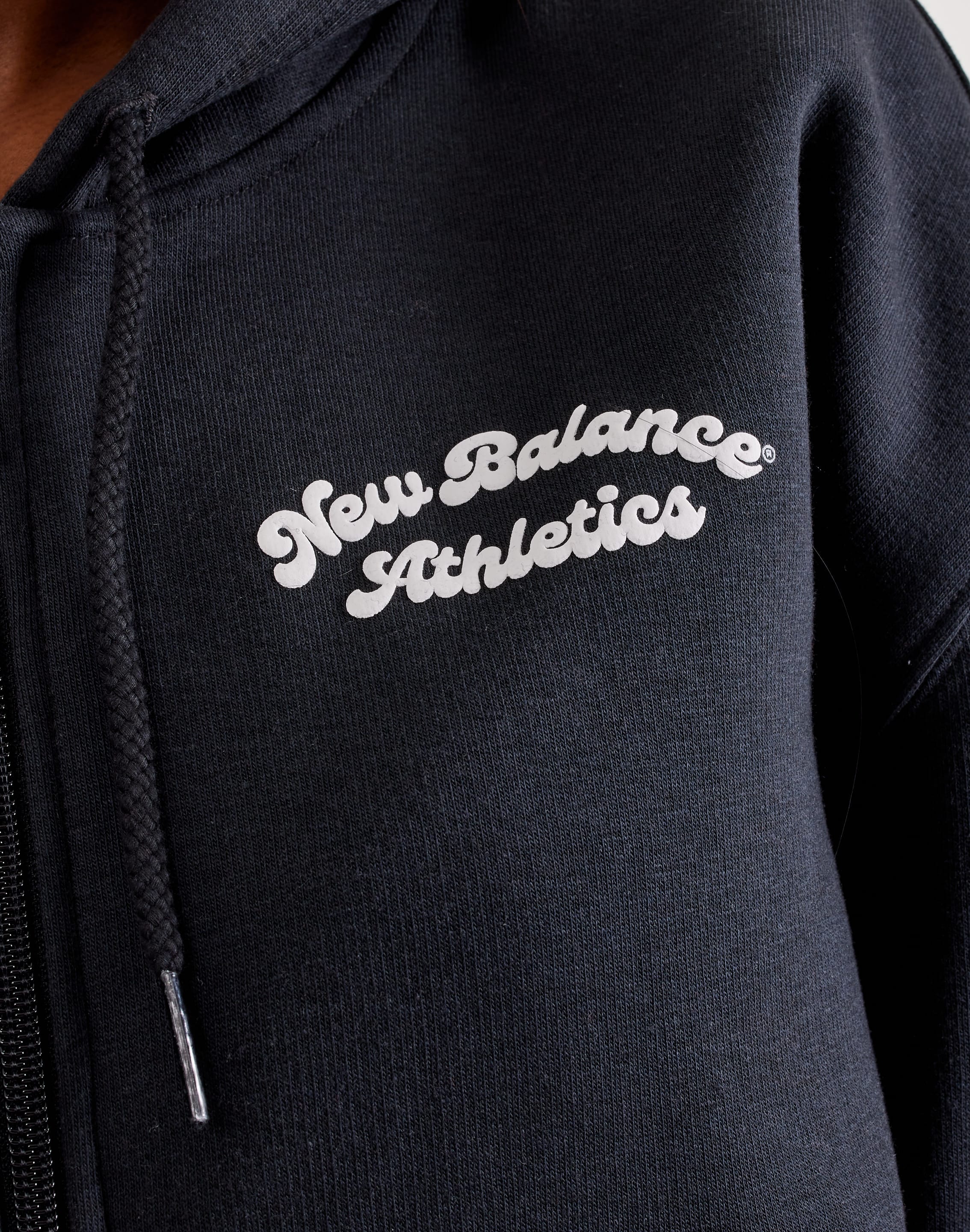 New Balance Linear Heritage Full - Zip Fleece Hoodie