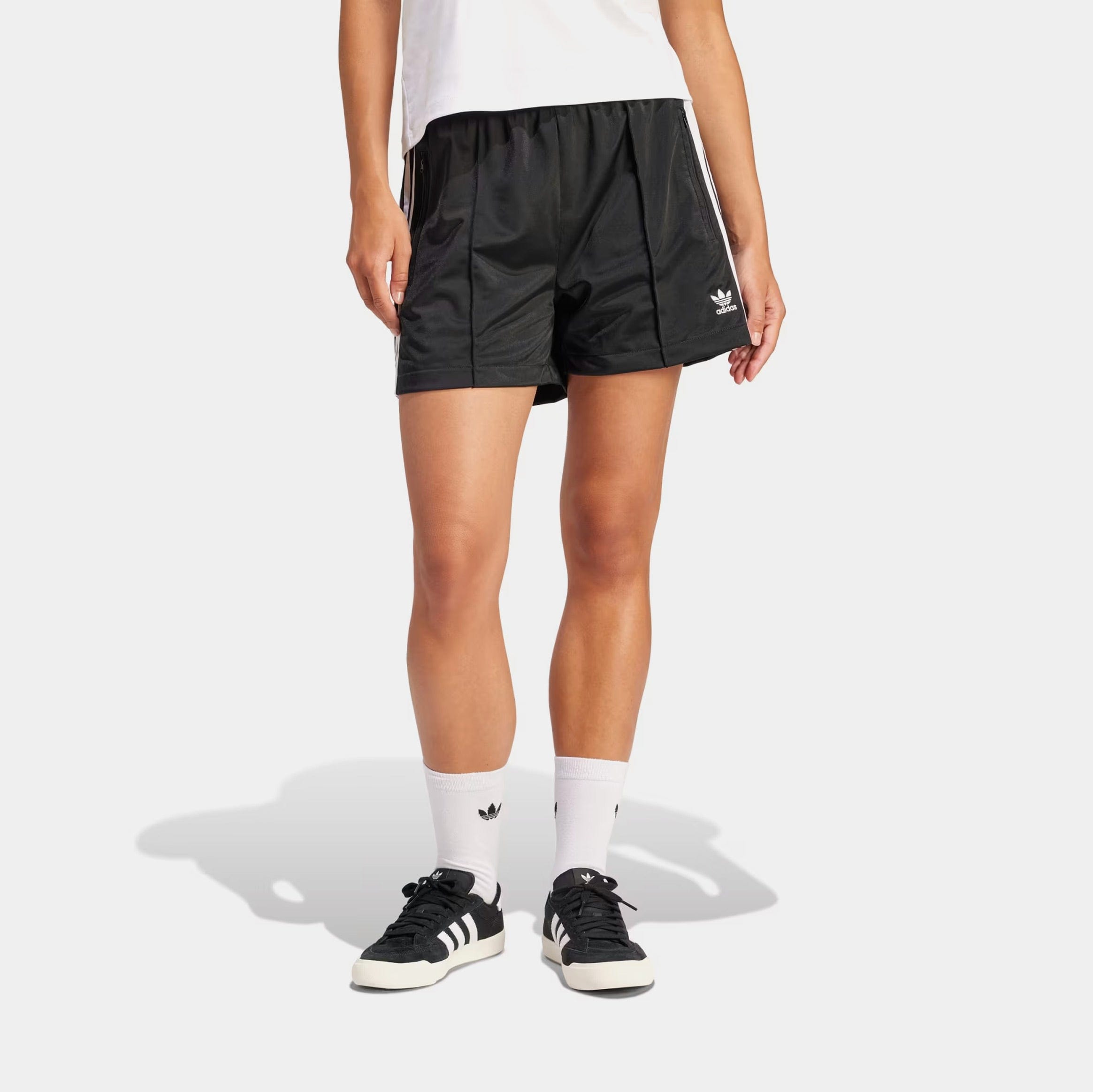 adidas Firebird Track Womens Shorts (Black/White)