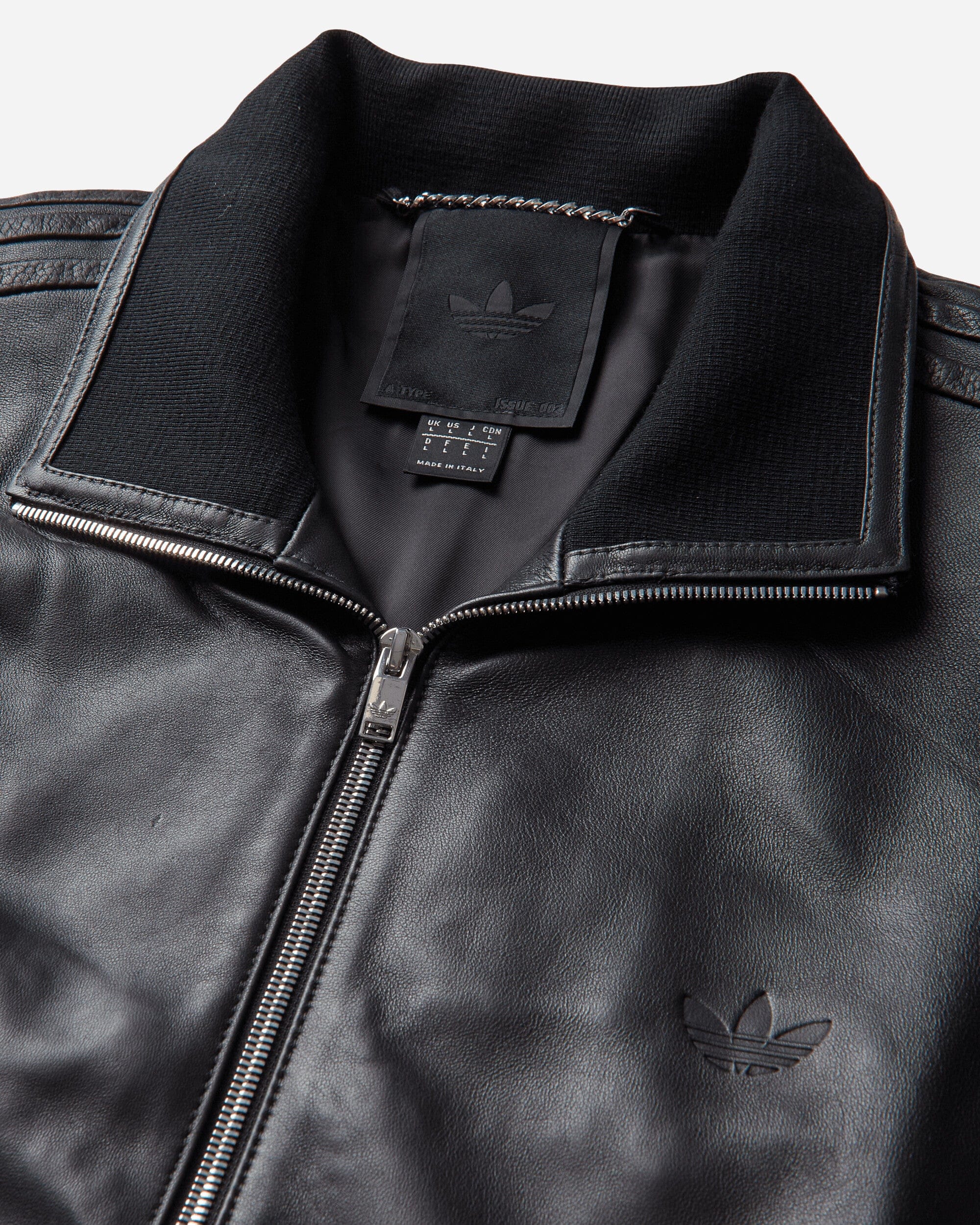 adidas A - TYPE Leather Firebird Track Top Black