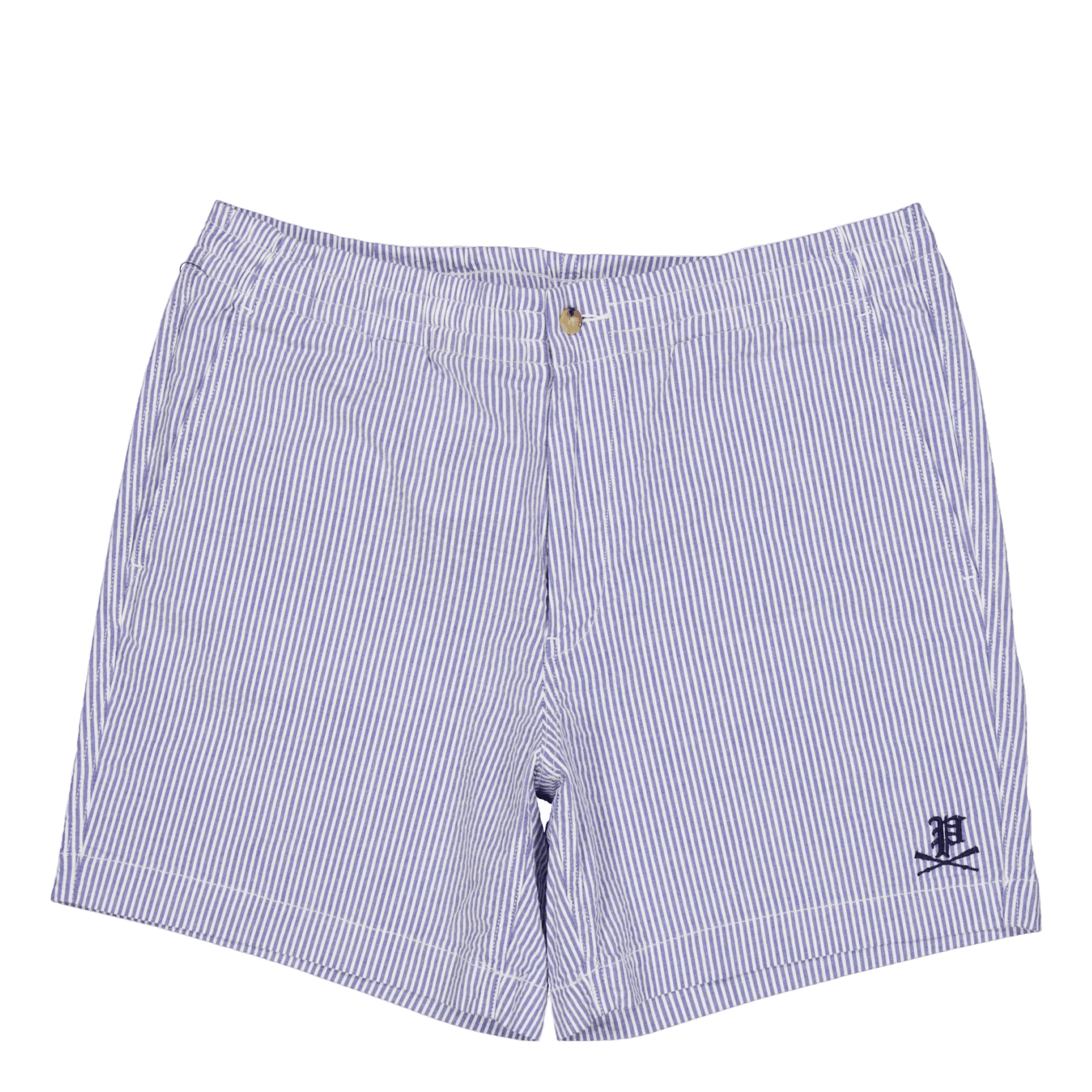 Polo Ralph Lauren 6 - Inch Polo Prepster Seersucker Short Blue Seersucker W/Gthc P Emb