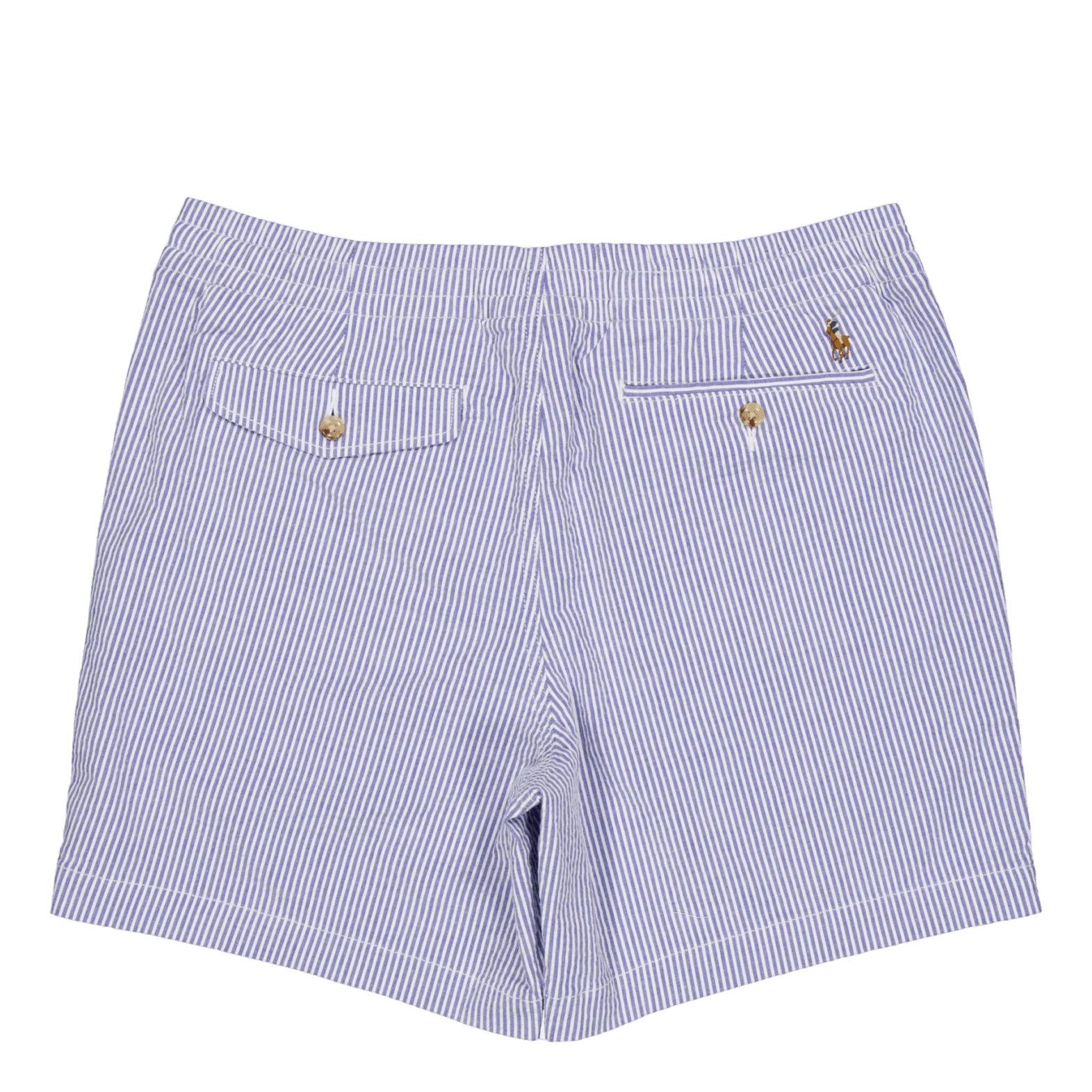 Polo Ralph Lauren 6 - Inch Polo Prepster Seersucker Short Blue Seersucker W/Gthc P Emb