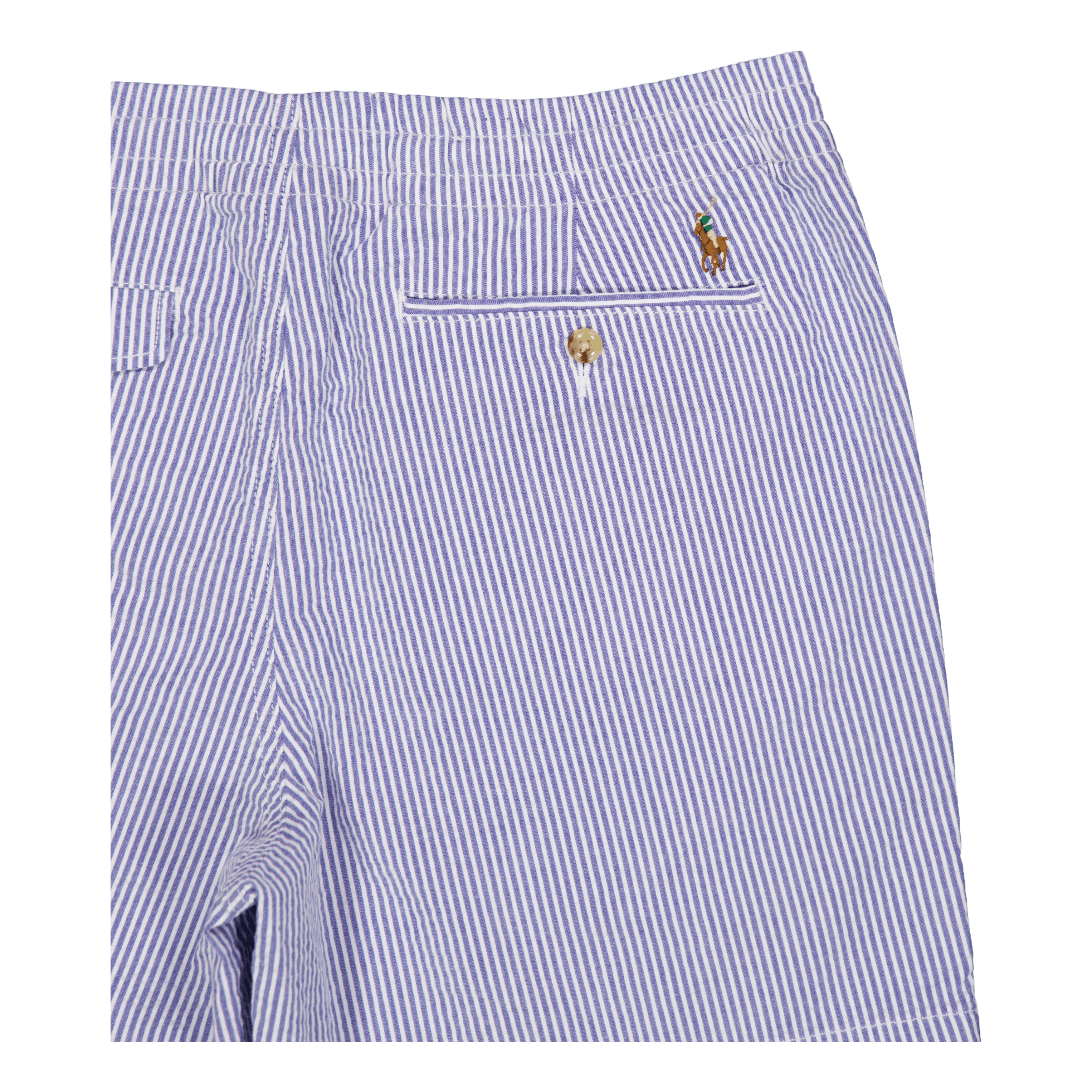 Polo Ralph Lauren 6 - Inch Polo Prepster Seersucker Short Blue Seersucker W/Gthc P Emb