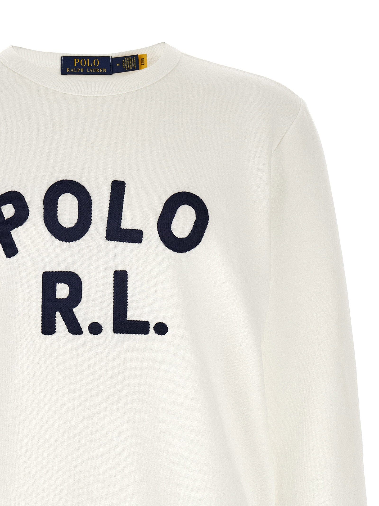 Polo Ralph Lauren Logo - Embroidered Sweatshirt — Cream