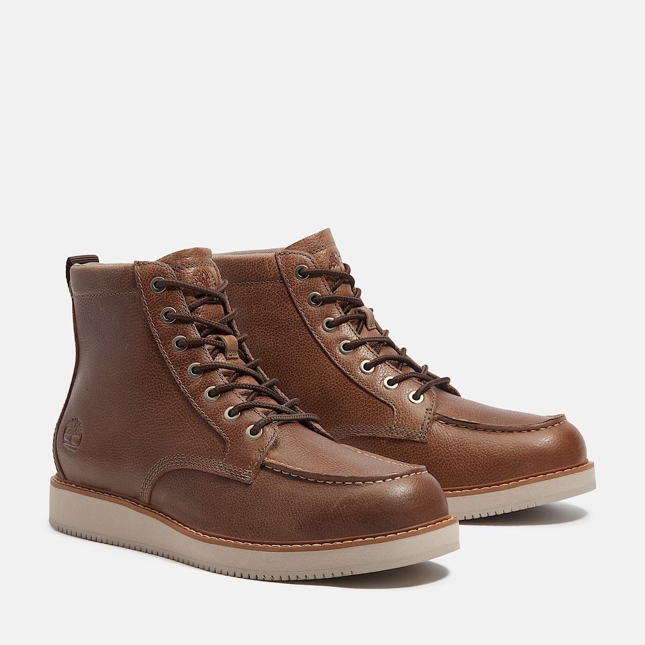 Timberland Men's Redwood Edge Mid Lace - Up Boot Medium Brown Full - Grain