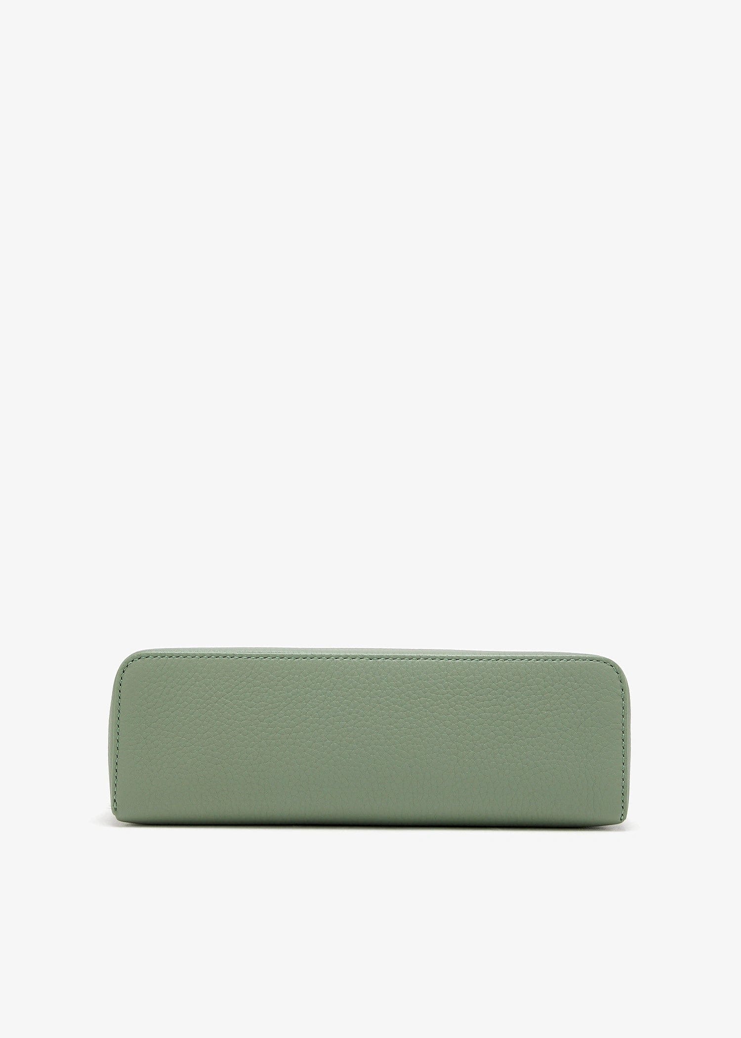 Loro Piana Extra Pocket L19 Pouch in Sage Brush Leaves Grained Calfskin with Silver Hardware
