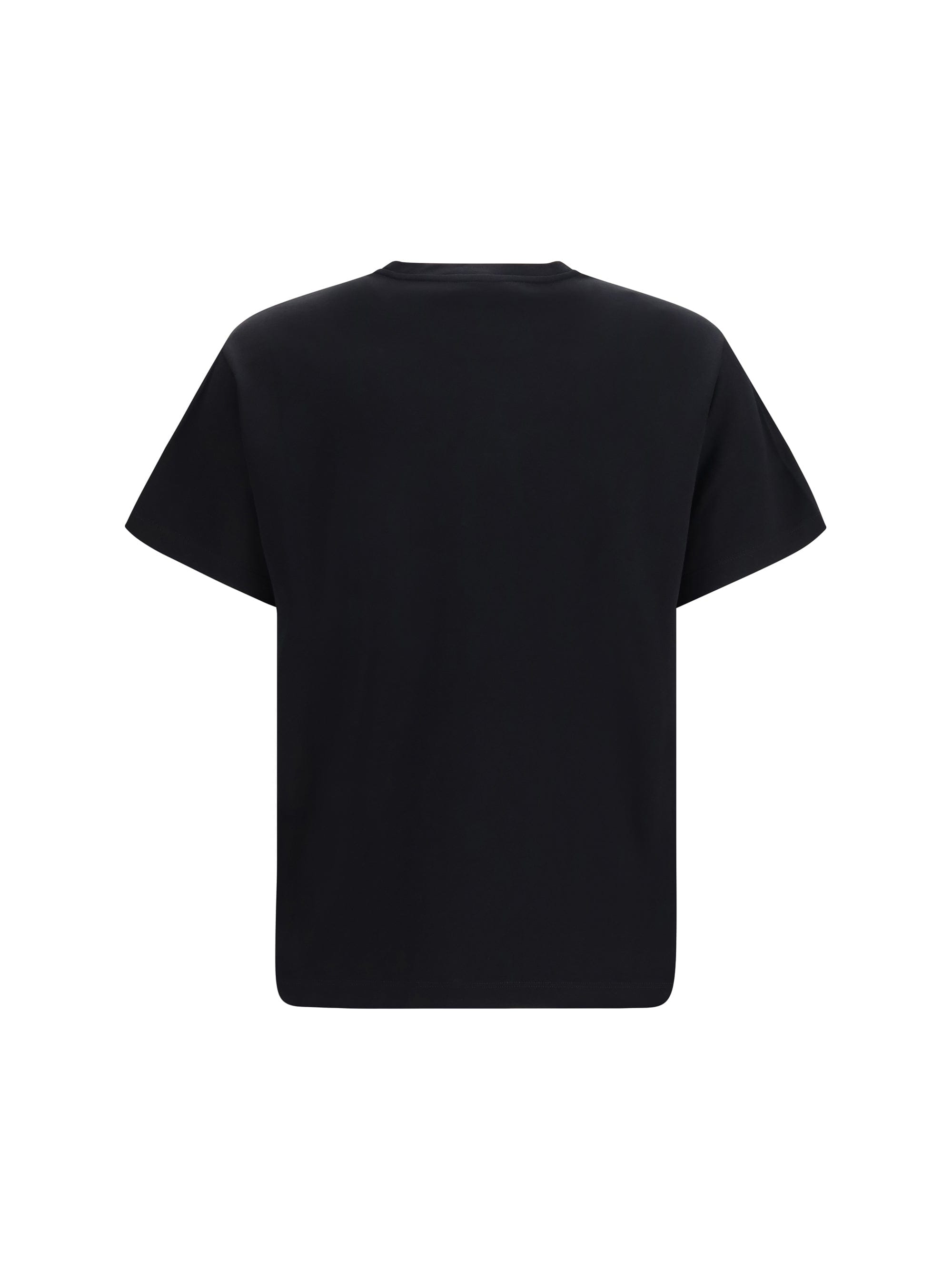 Prada Triangle Logo Cotton T - Shirt — Black