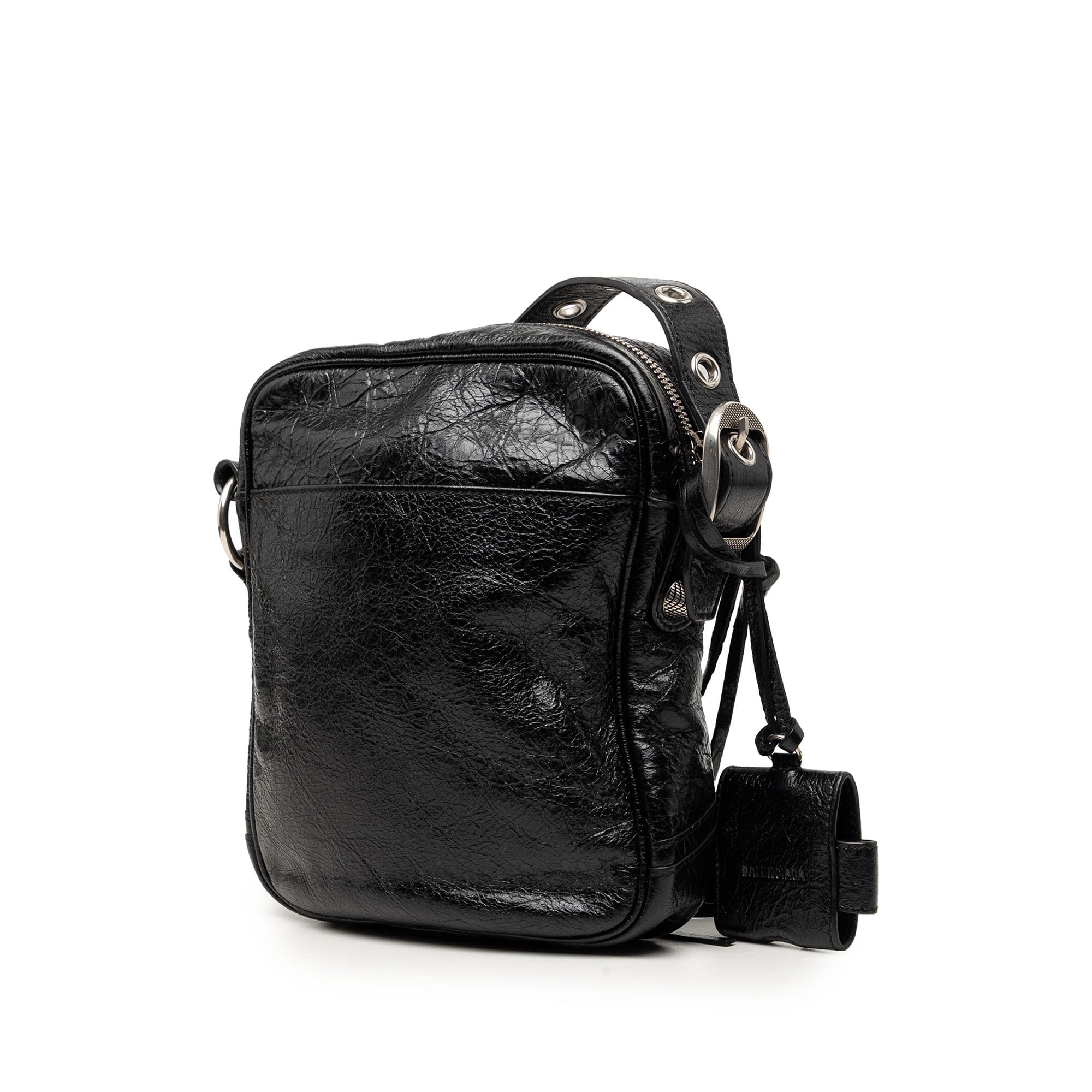Balenciaga Lambskin Motocross Le Cagole Messenger Bag