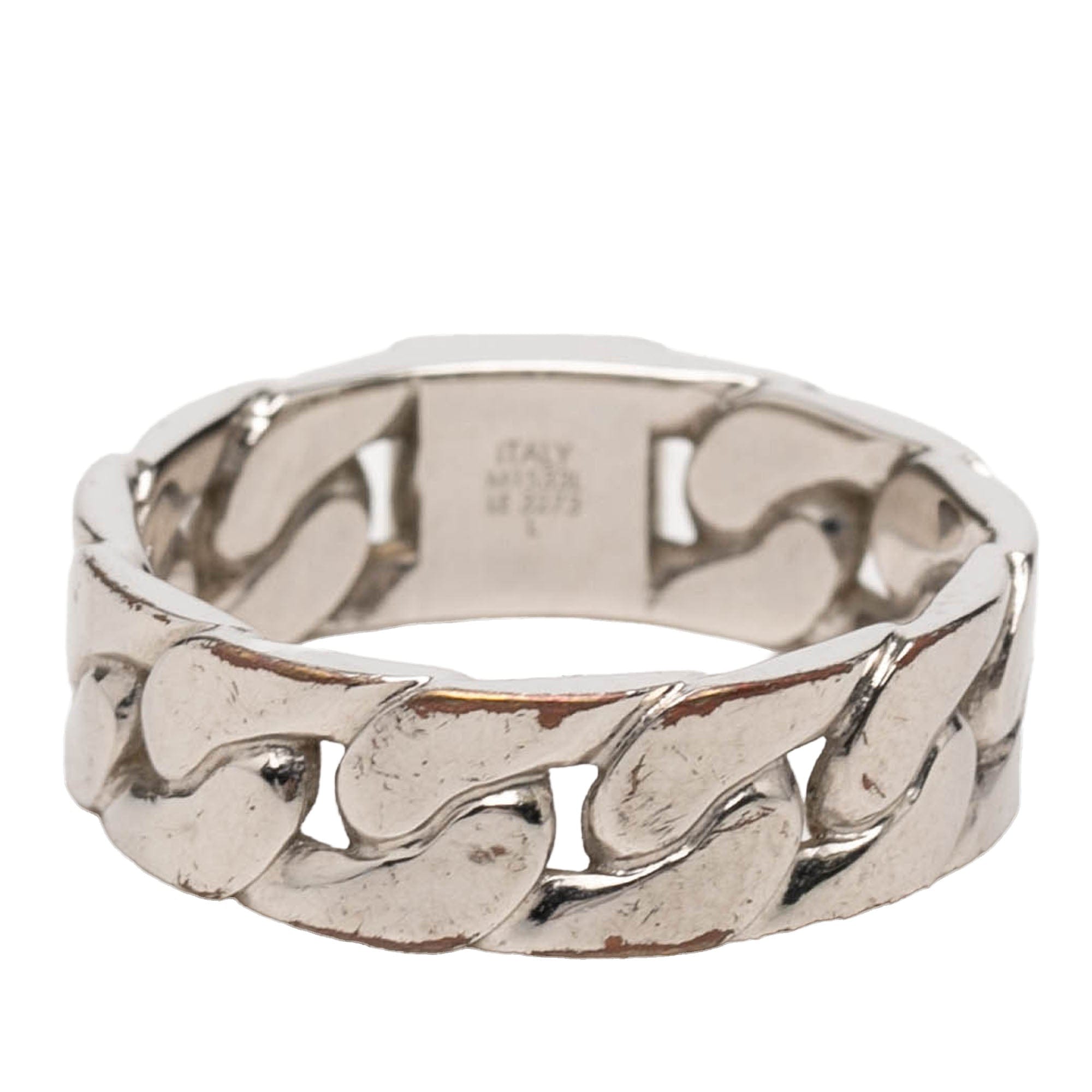 Louis Vuitton Brass Mosaic Chain Ring