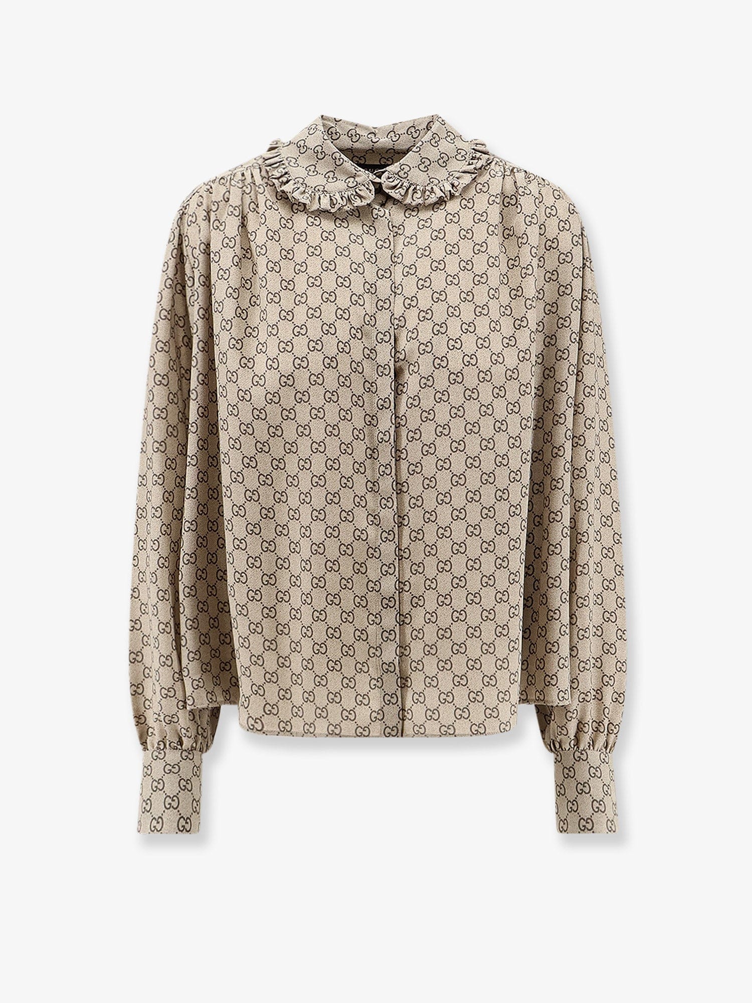 Gucci Primavera silk shirt with GG print