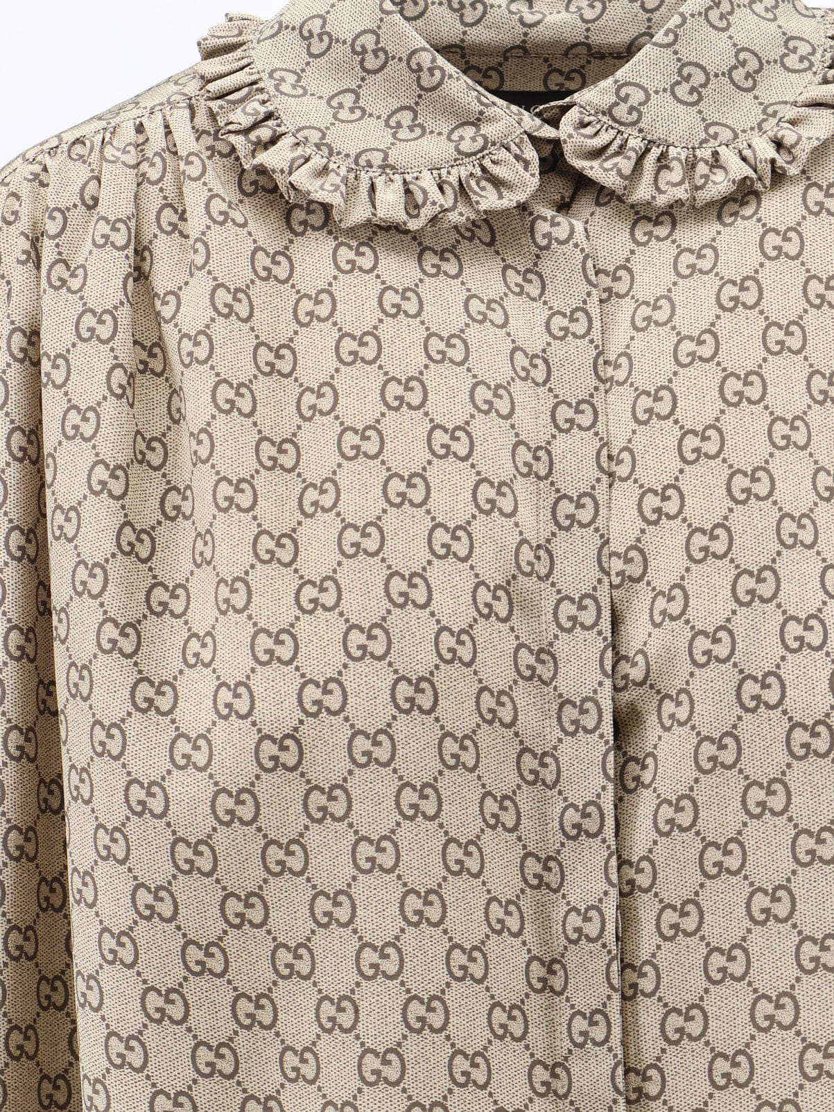 Gucci Primavera silk shirt with GG print