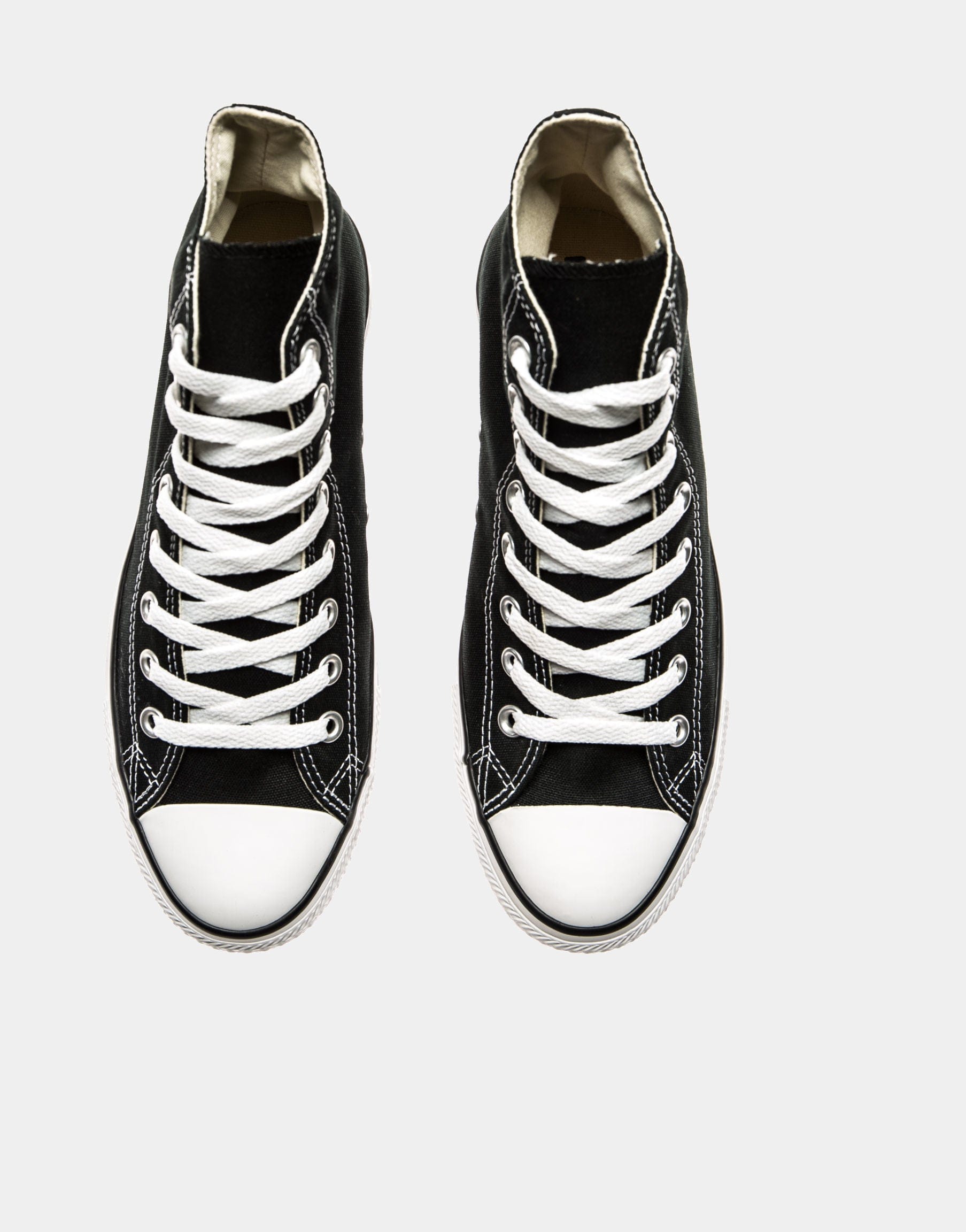 Converse Chuck Taylor All Star Classic Colors High Solid Canvas Mens Lifestyle Shoes (Black)
