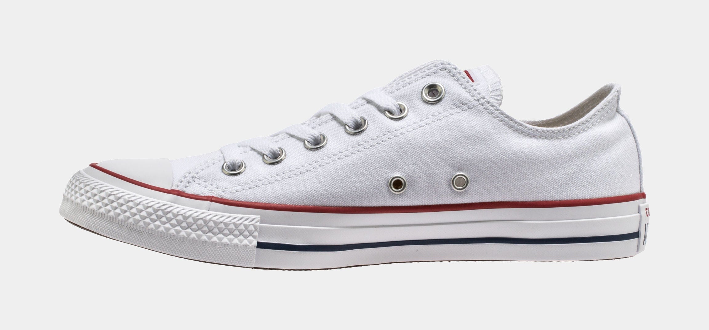 Converse Chuck Taylor All Star Classic Colors Low Solid Canvas Mens Lifestyle Shoes (Optical White)