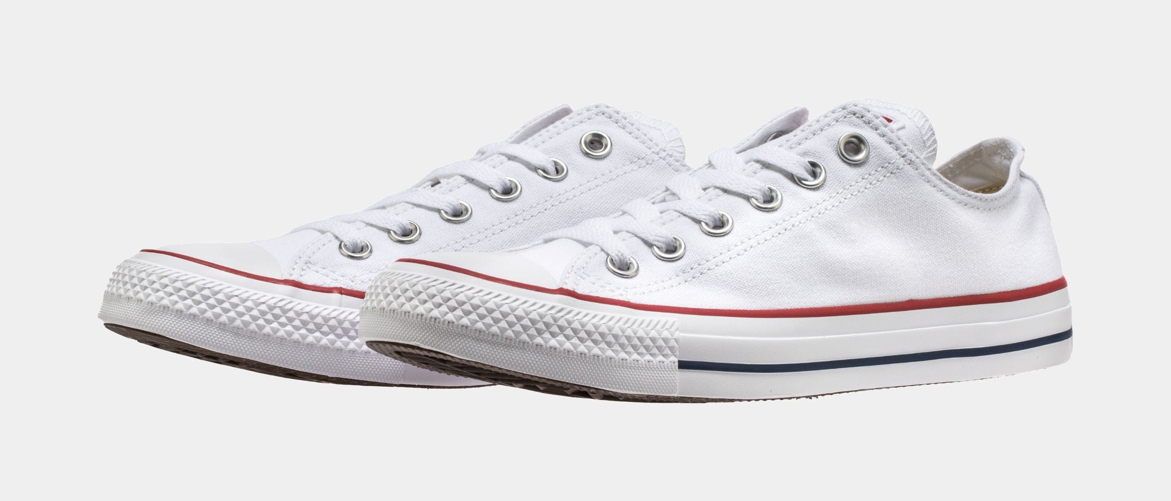 Converse Chuck Taylor All Star Classic Colors Low Solid Canvas Mens Lifestyle Shoes (Optical White)