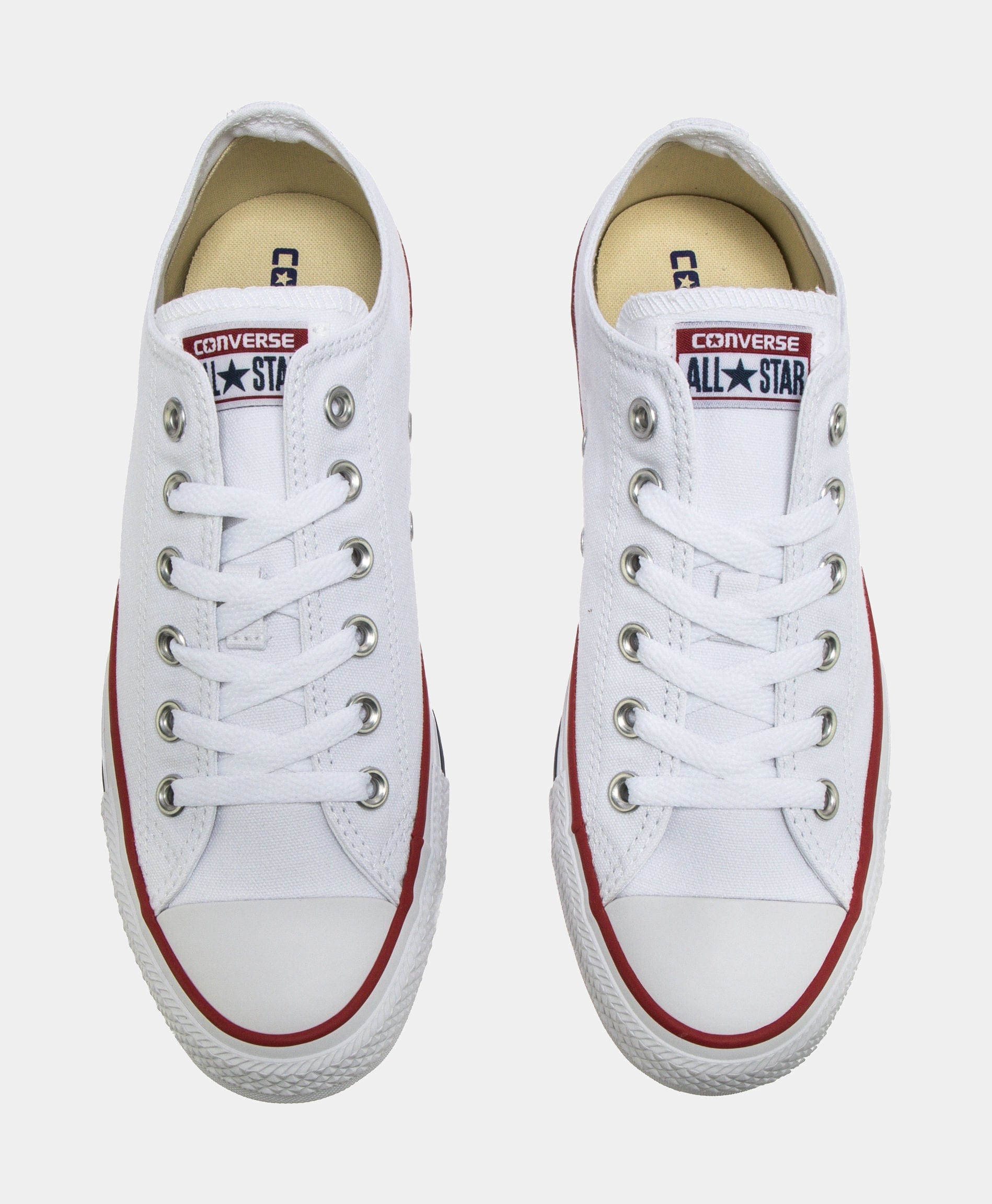 Converse Chuck Taylor All Star Classic Colors Low Solid Canvas Mens Lifestyle Shoes (Optical White)