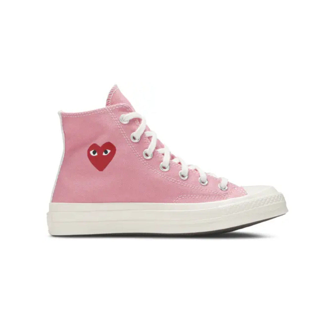 Converse Comme des Garçons PLAY x Converse Chuck 70 High Bright Pink
