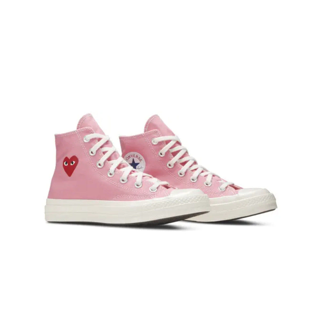 Converse Comme des Garçons PLAY x Converse Chuck 70 High Bright Pink
