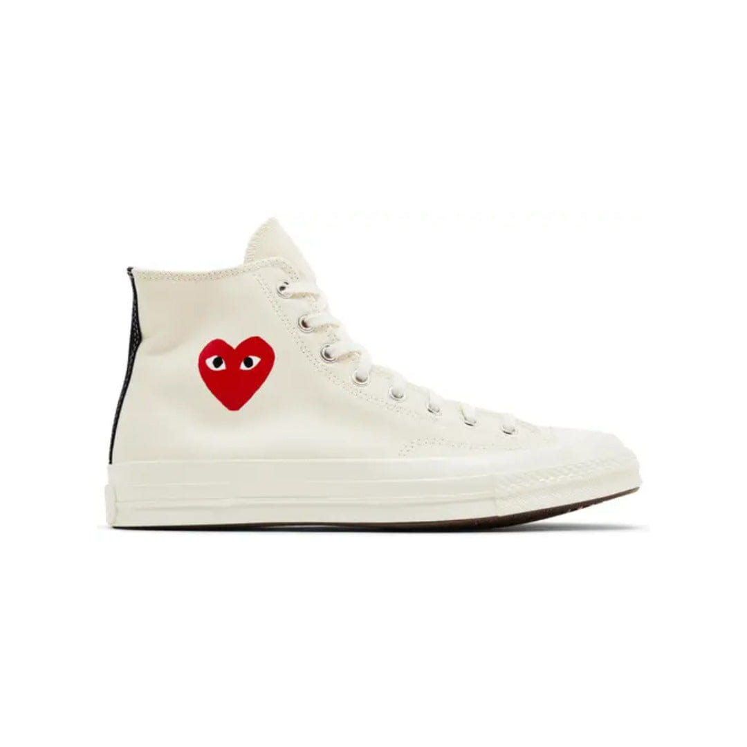 Converse Comme des Garçons PLAY x Converse Chuck 70 High Single Heart - Milk 2024