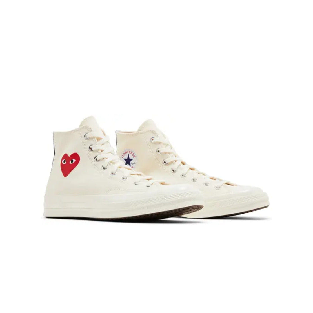 Converse Comme des Garçons PLAY x Converse Chuck 70 High Single Heart - Milk 2024