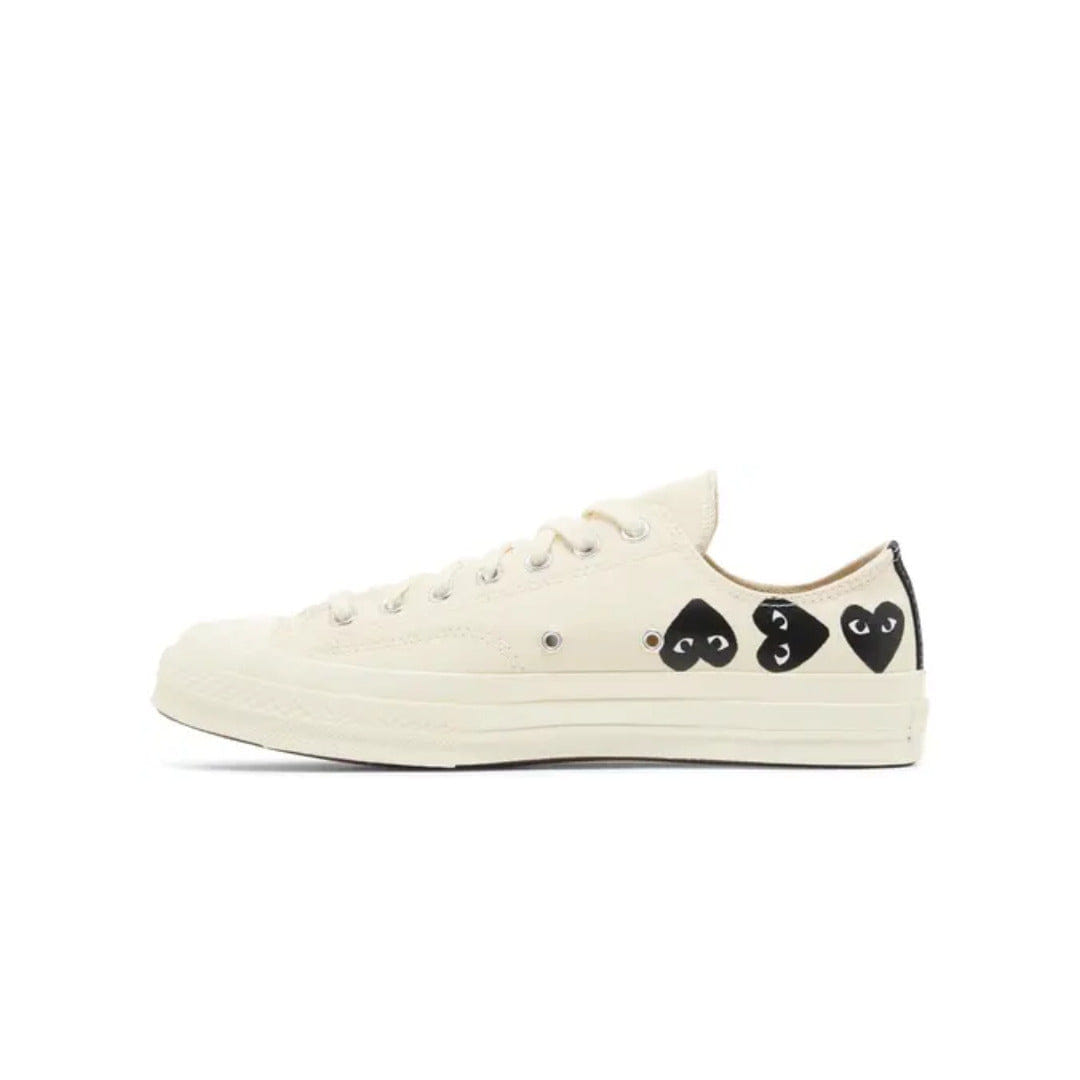 Converse Comme des Garçons PLAY x Converse Chuck 70 Low 'Multi Heart - Milk Black