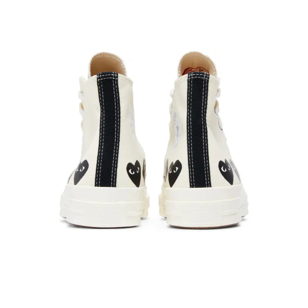 Converse Comme des Garçons PLAY x Converse Chuck 70 High 'Multi Heart - Milk Black