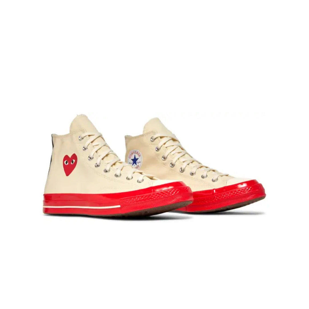 Converse Comme des Garçons Play x Converse Chuck 70 High Pristine Red