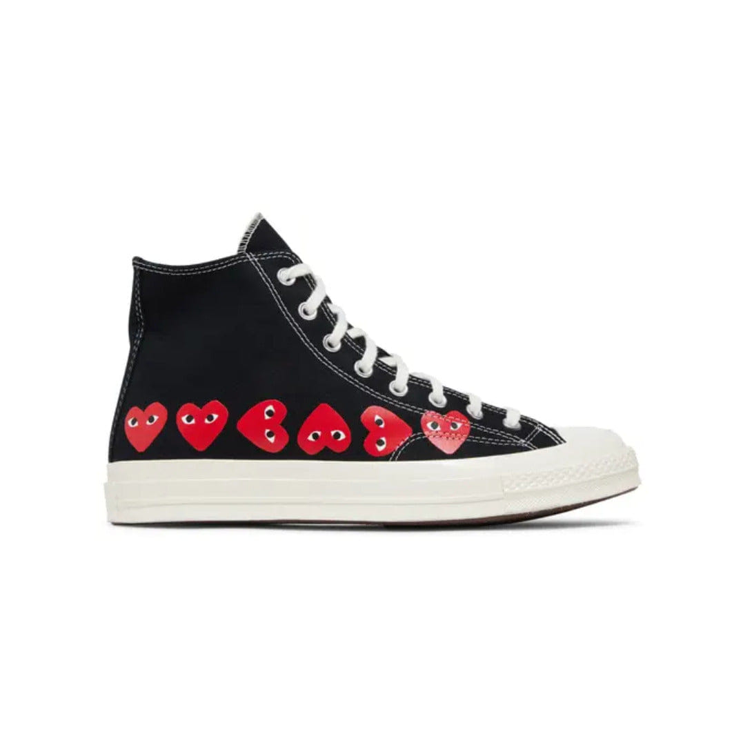 Converse Comme des Garçons PLAY x Converse Chuck 70 High 'Multi Heart - Black