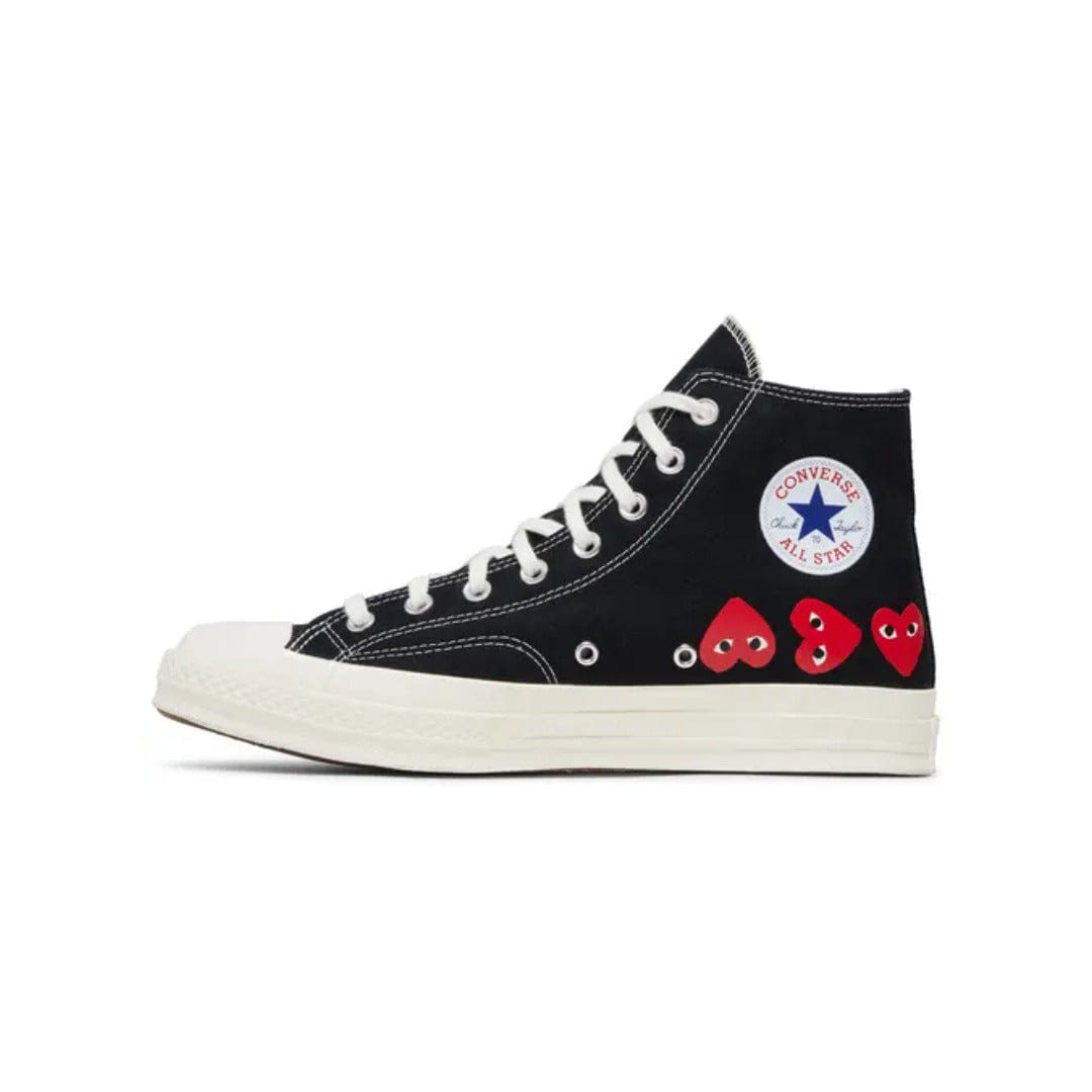 Converse Comme des Garçons PLAY x Converse Chuck 70 High 'Multi Heart - Black