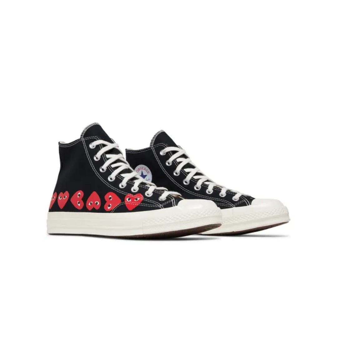 Converse Comme des Garçons PLAY x Converse Chuck 70 High 'Multi Heart - Black