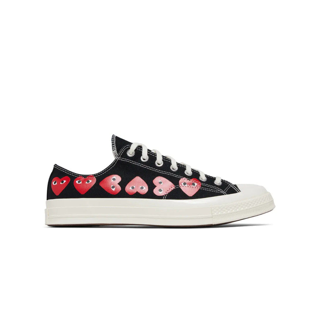 Converse Comme des Garçons PLAY x Converse Chuck 70 Low Multi Heart - Black