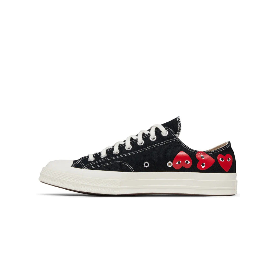 Converse Comme des Garçons PLAY x Converse Chuck 70 Low Multi Heart - Black