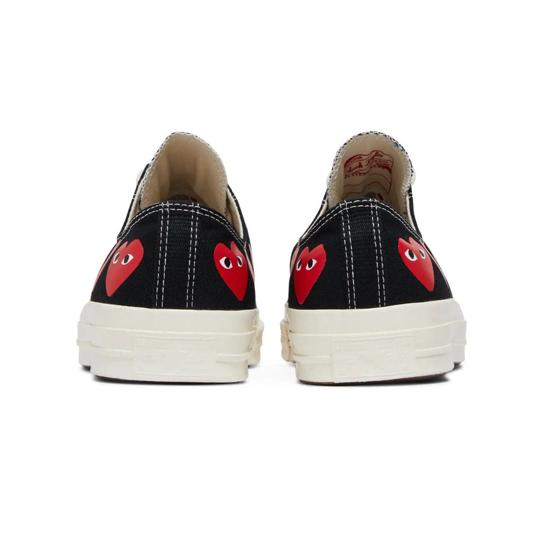 Converse Comme des Garçons PLAY x Converse Chuck 70 Low Multi Heart - Black