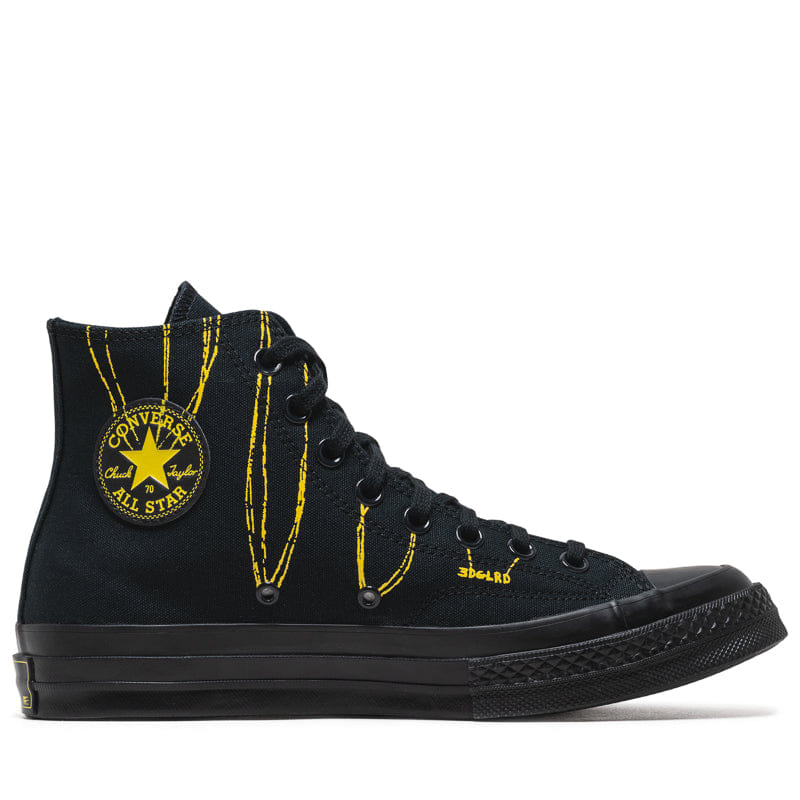 Converse EDGLRD x Converse Chuck 70 Hi - Black/Yellow