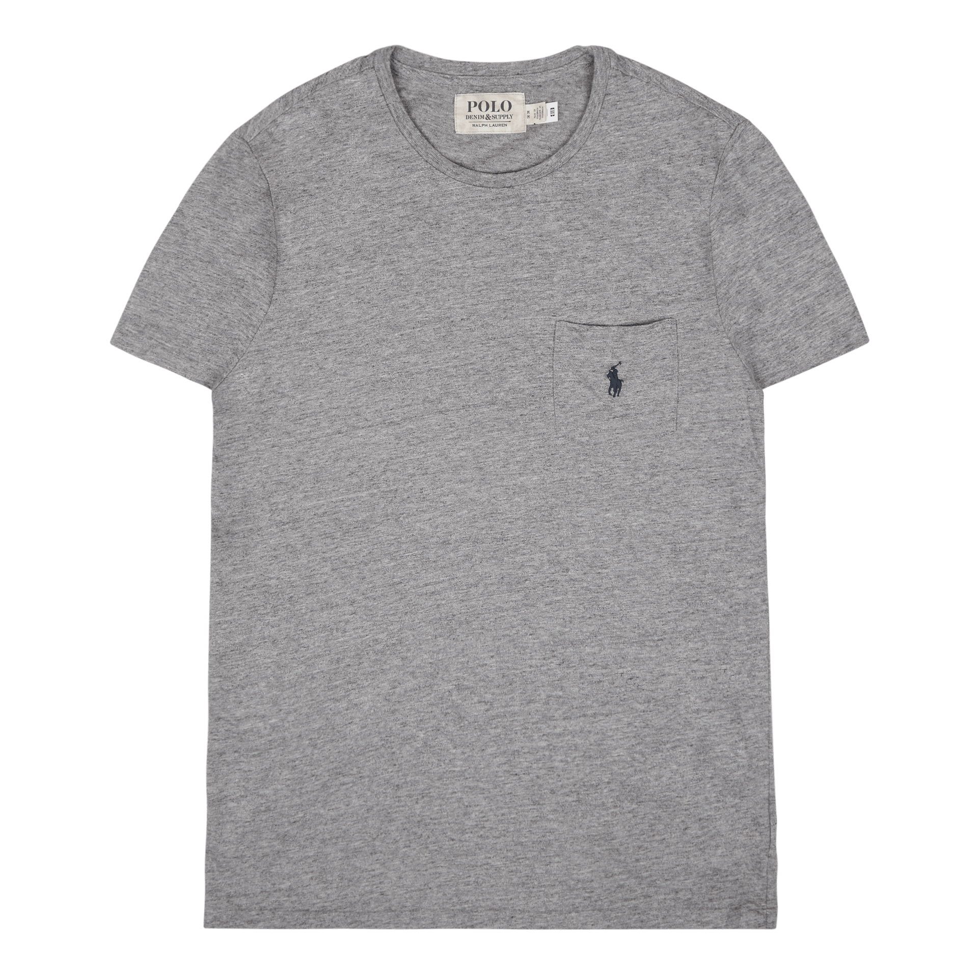 Polo Ralph Lauren Custom Slim Fit Jersey Pocket T - Shirt Dark Vintage Heather