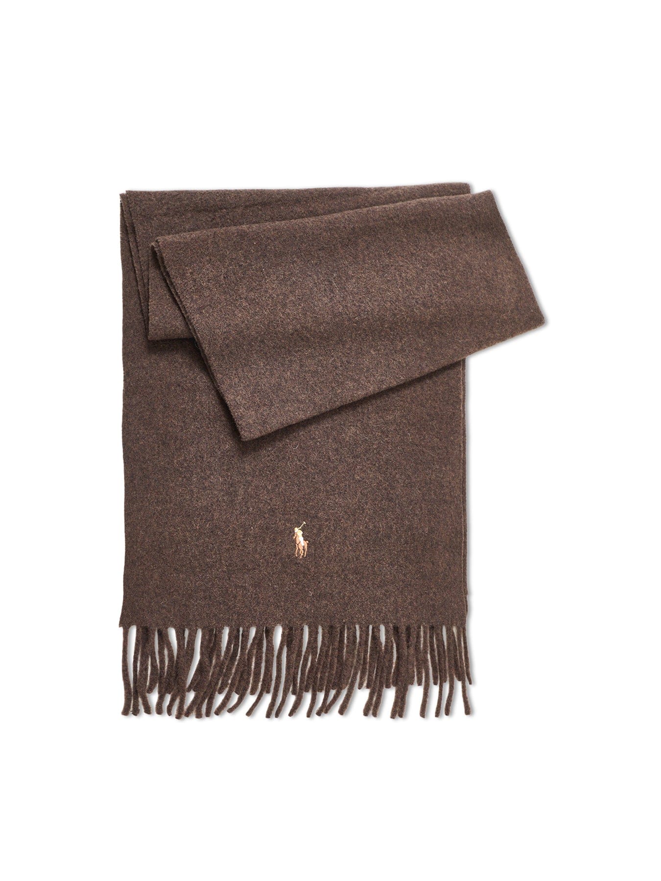 Polo Ralph Lauren Multi Pony Wool Scarf Brown