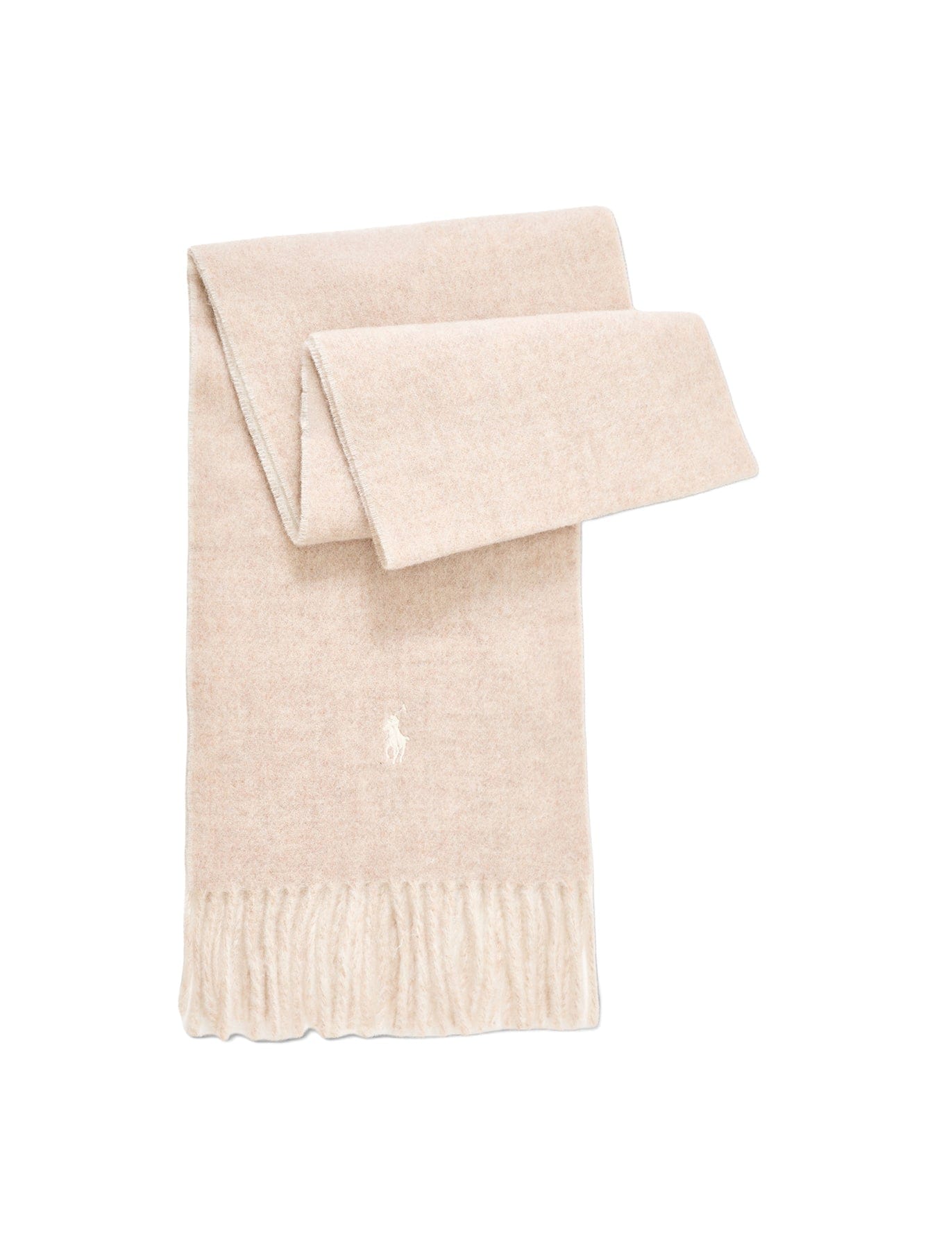 Polo Ralph Lauren Reversible Plain Wool Scarf Beige