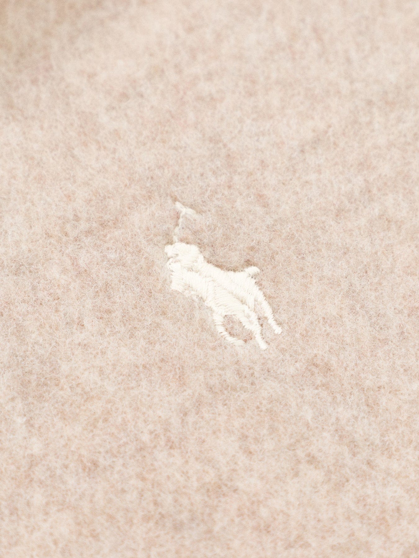 Polo Ralph Lauren Reversible Plain Wool Scarf Beige