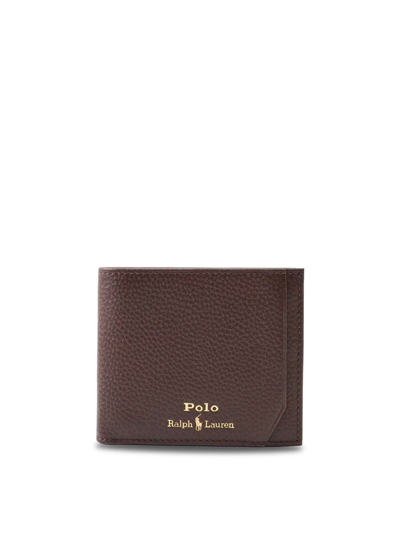 Polo Ralph Lauren Pebble Leather Wallet Brown
