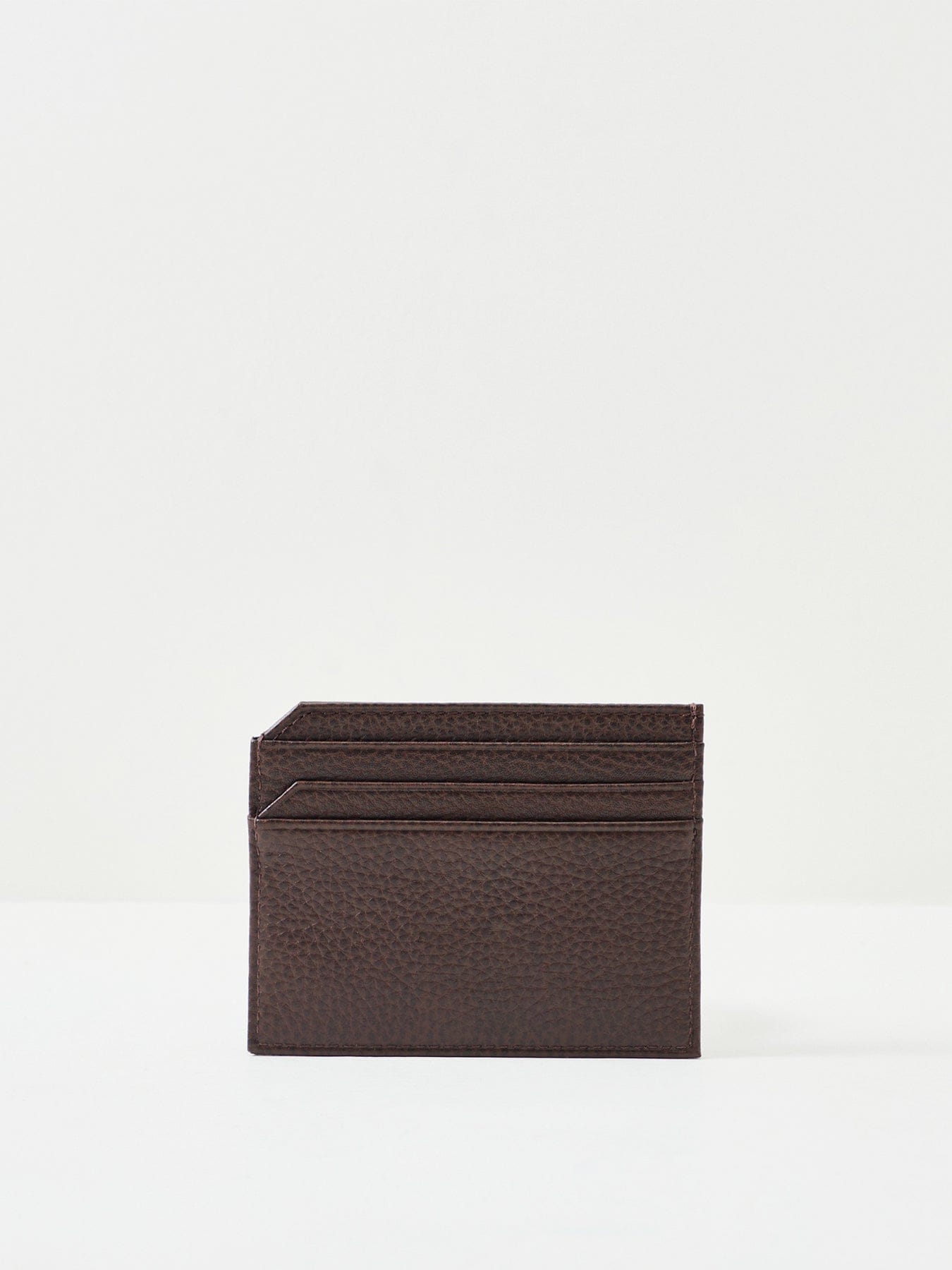 Polo Ralph Lauren Pebble Leather Card Holder Dark Brown