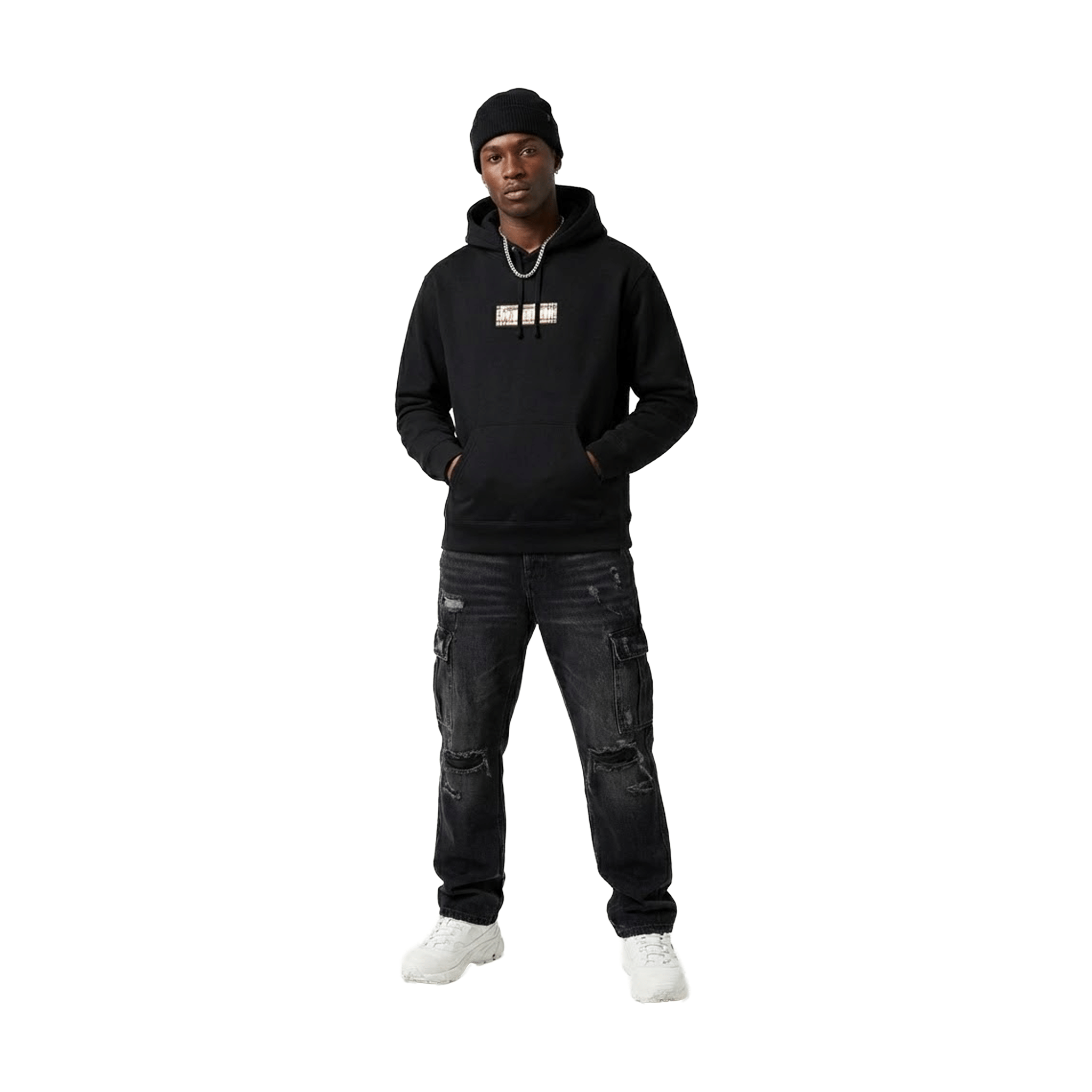 Supreme x BURBERRY Box Logo Hoodie Black (SS22)