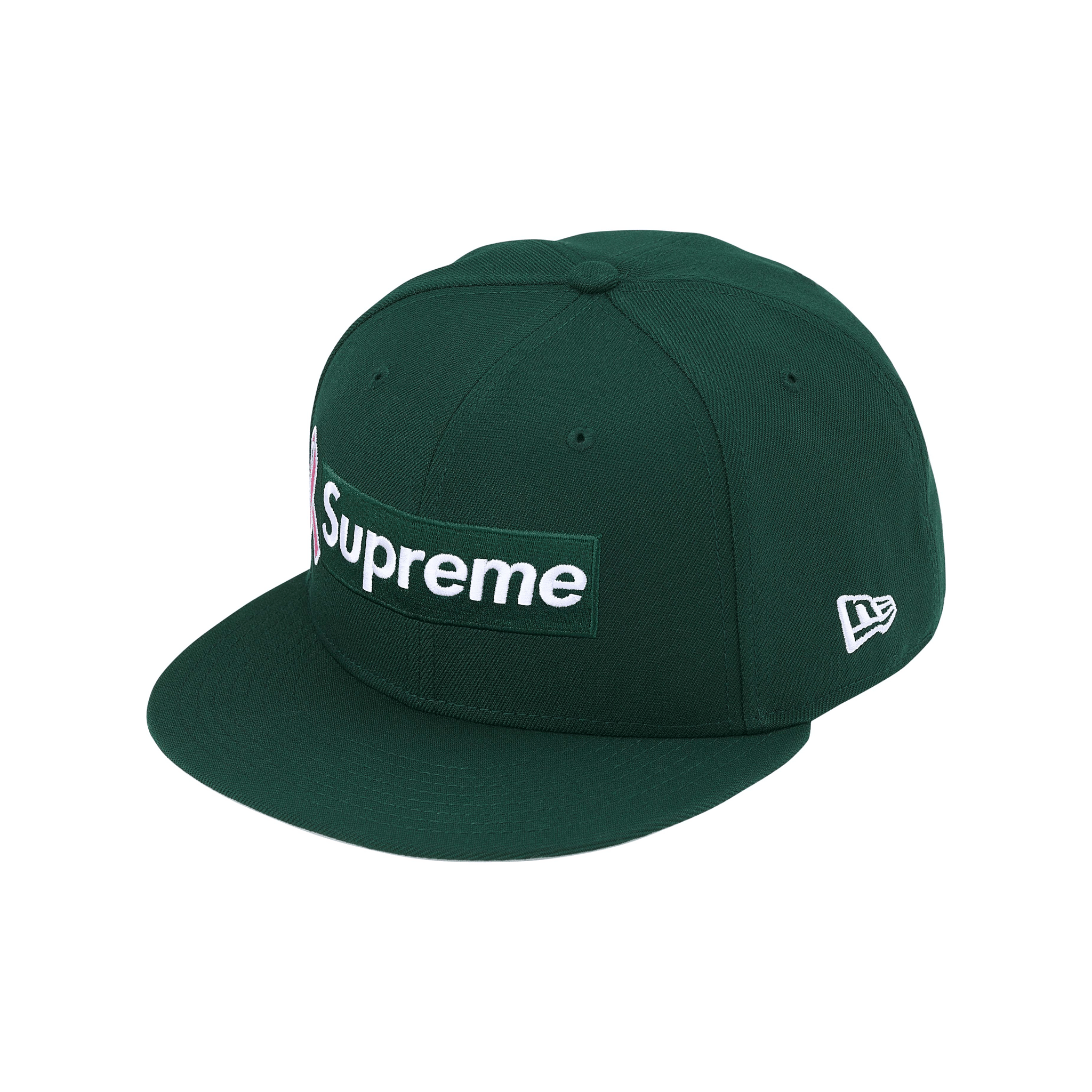 Supreme Breast Cancer Awareness Box Logo New Era® Cap Dark Green (FW25)