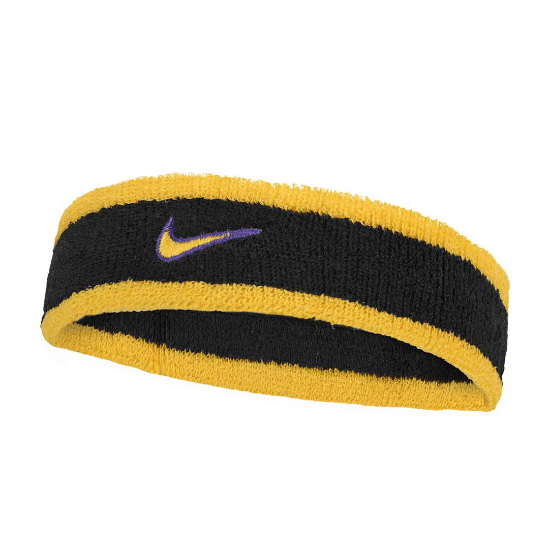 Nike SWOOSH CLASSIC HEADBAND BLACK/PURPLE/GOLD