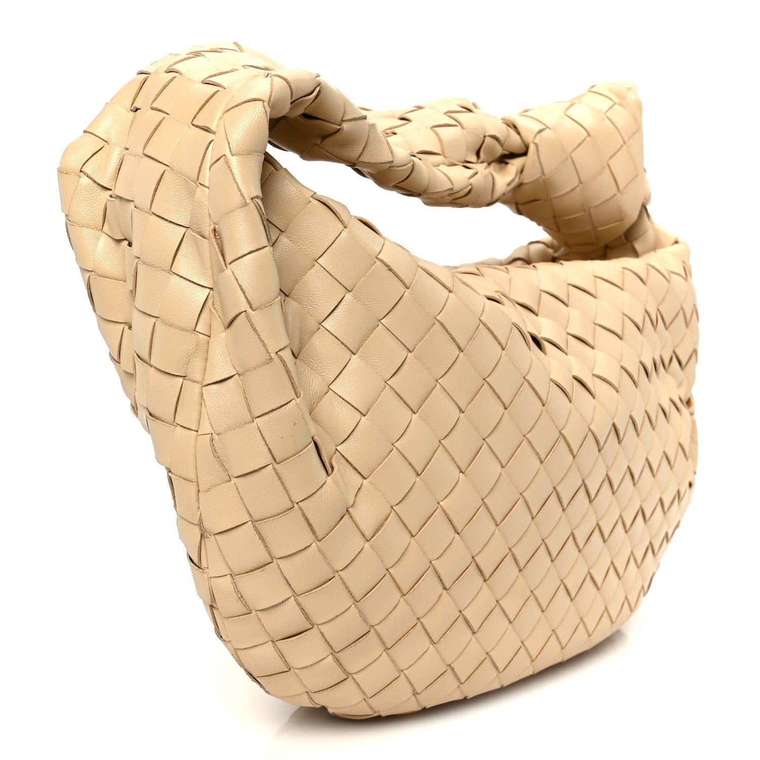 Bottega Veneta Nappa Intrecciato Teen Jodie Hobo Porridge