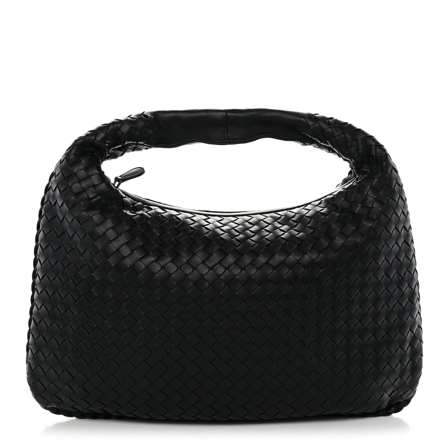 Bottega Veneta Nappa Intrecciato Medium Veneta Hobo Black