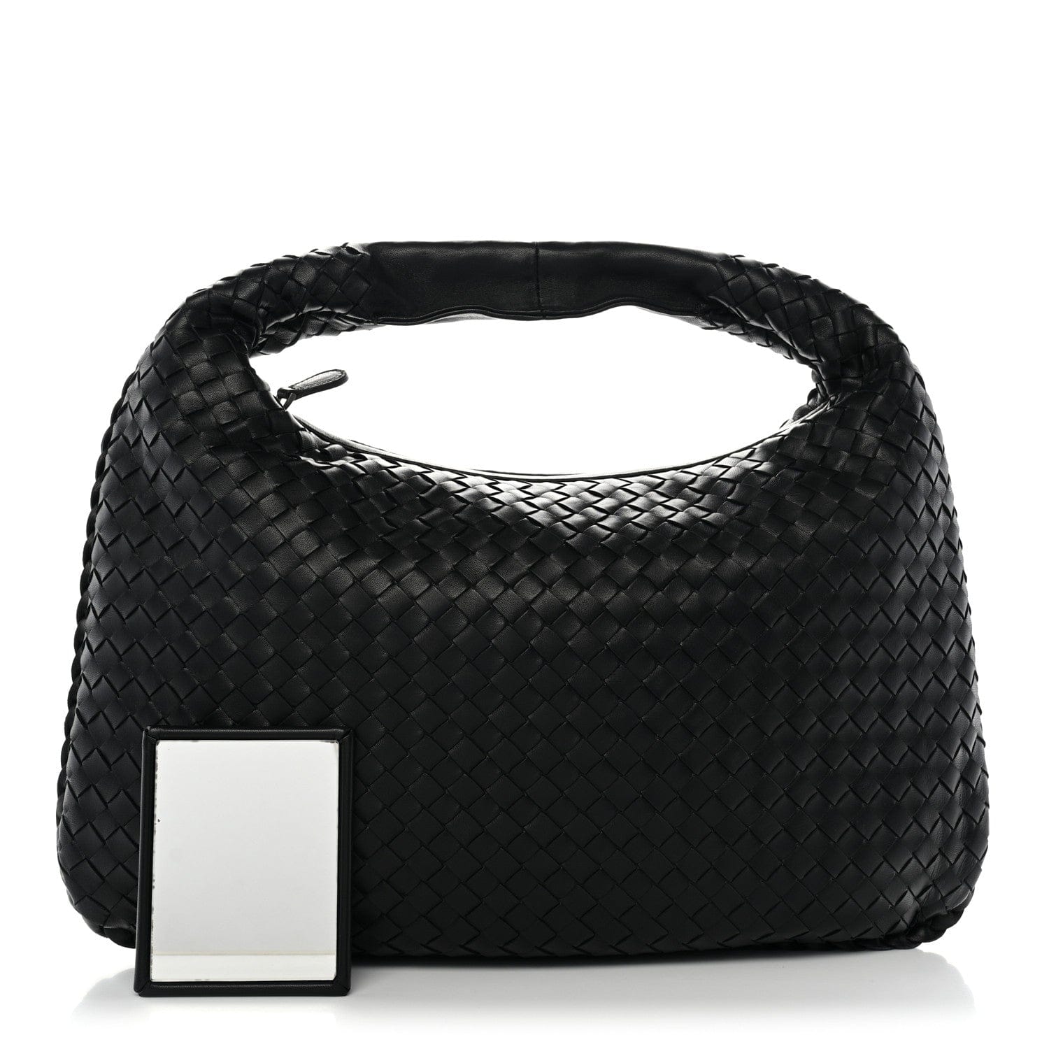 Bottega Veneta Nappa Intrecciato Medium Veneta Hobo Black
