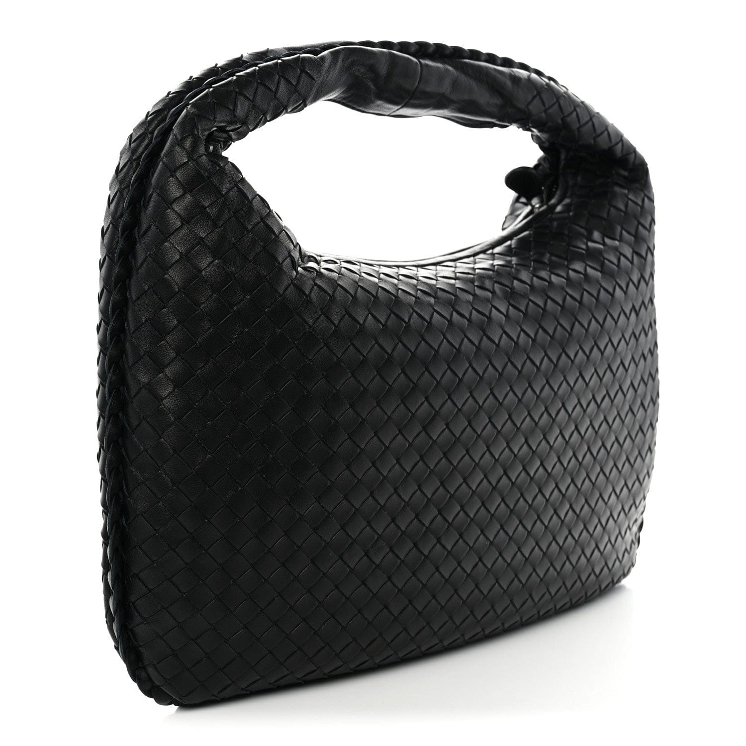 Bottega Veneta Nappa Intrecciato Medium Veneta Hobo Black
