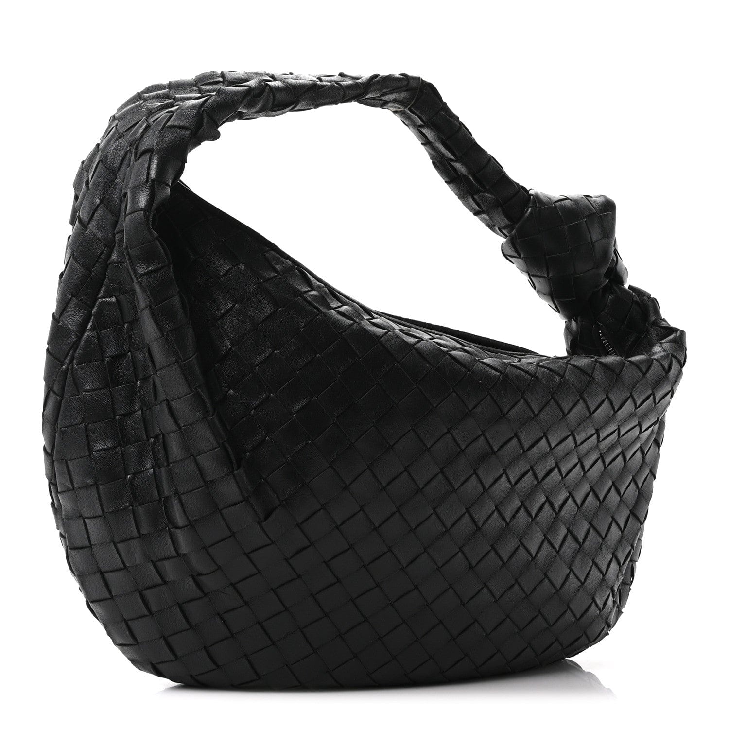 Bottega Veneta Nappa Intrecciato Teen Jodie Hobo Black