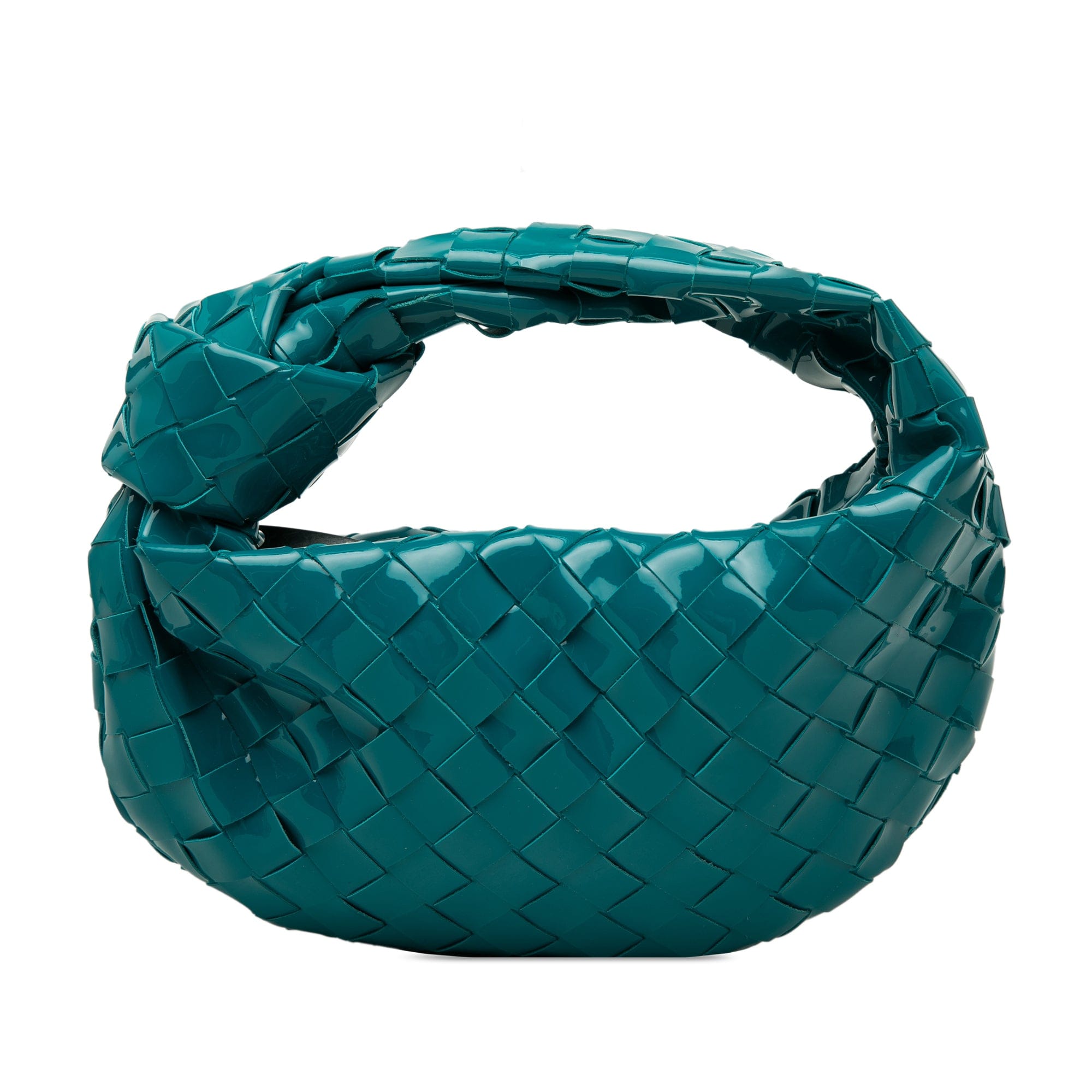 Bottega Veneta Mini Patent Intrecciato Jodie