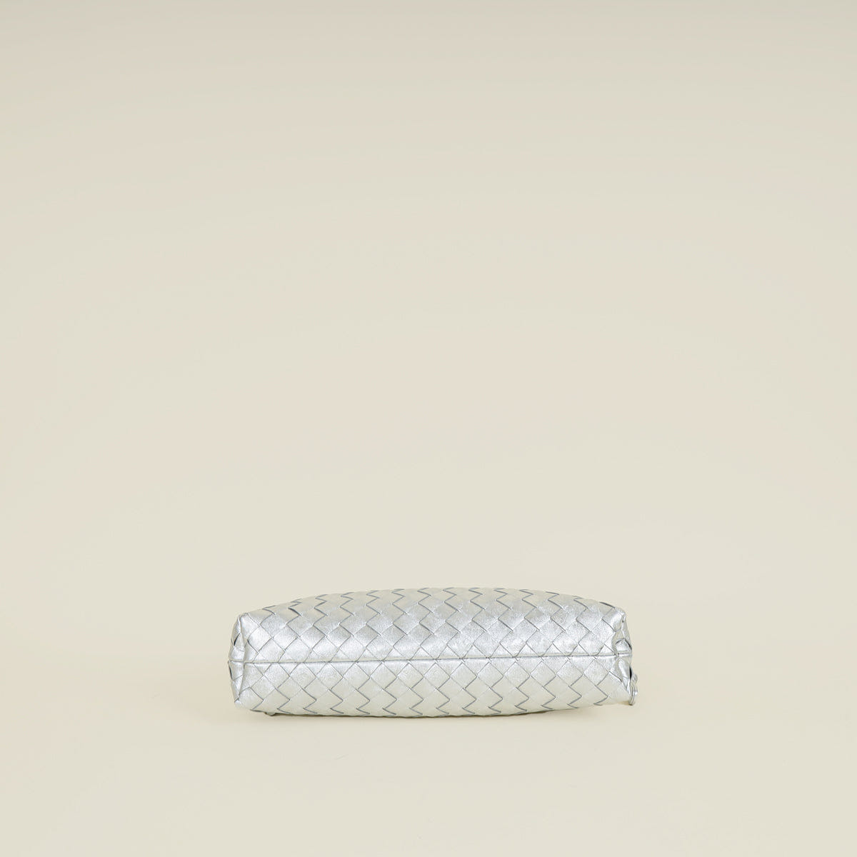Bottega Veneta Metallic Silver Dustbag Notte Bag